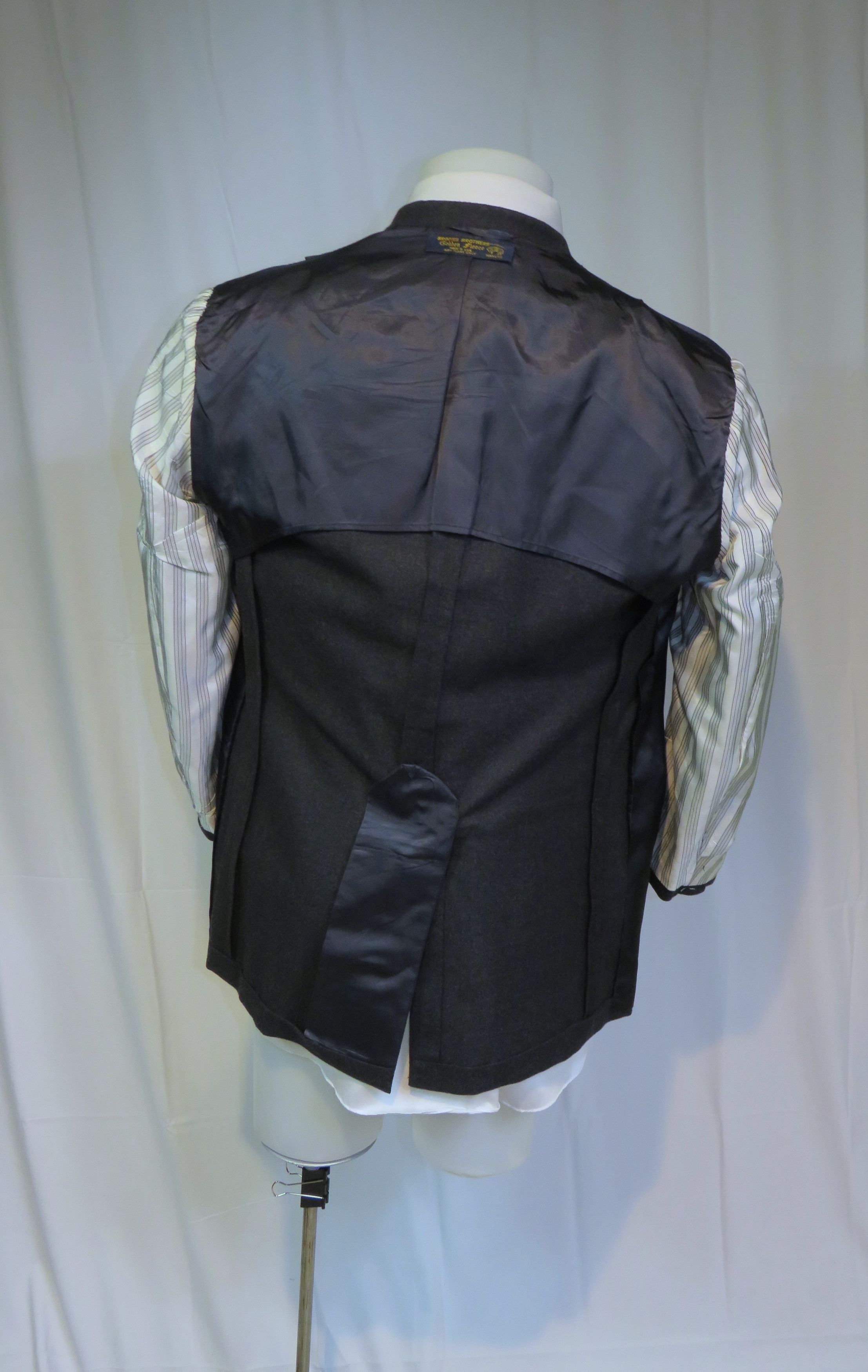 Brooks Brothers Golden Fleece Martin Greenfield Gray Flannel 3/2 Suit 42R Size 42R - 12 Thumbnail