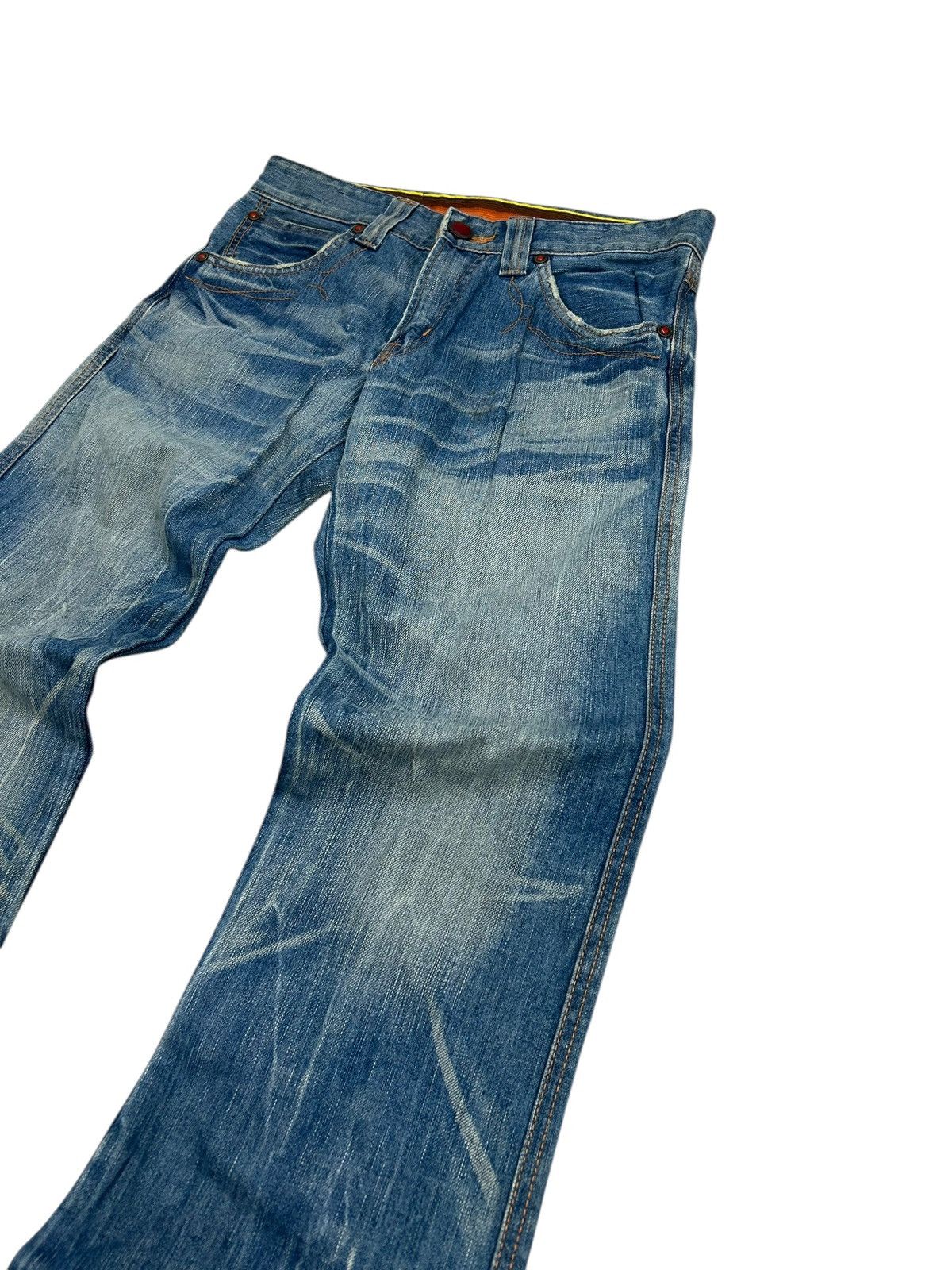 Edwin Flare Edwin 503 Blue Trip Clawn Marks Washed Size US 30 / EU 46 - 6 Thumbnail