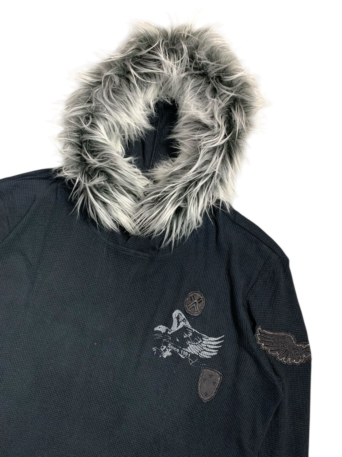 Armani Exchange Armani Exchange KNITTED THERMAL HOODIE EMBROIDERY FUR HOODIE Size US M / EU 48-50 / 2 - 2 Thumbnail