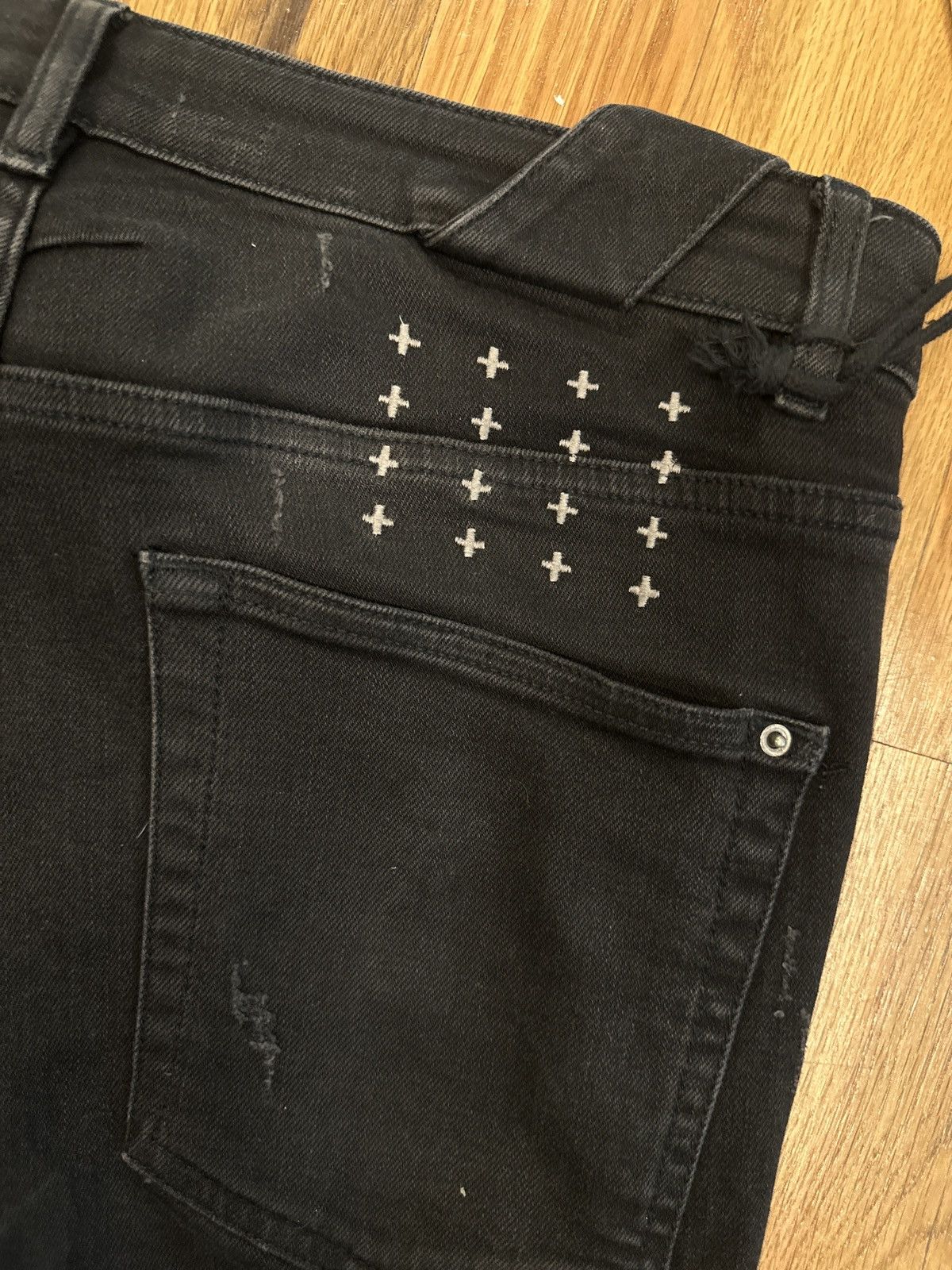 Ksubi Ksubi Knee Patch Black Denim Jeans Size 34 Size US 34 / EU 50 - 5 Thumbnail