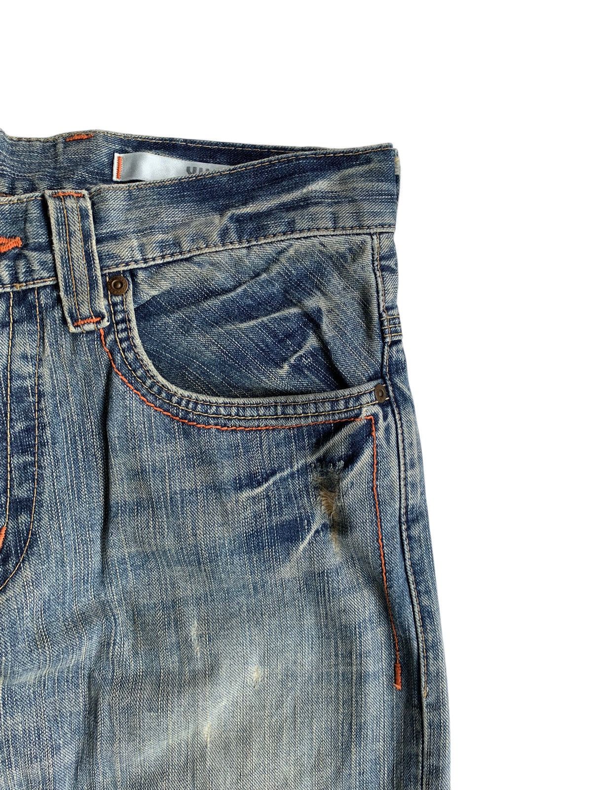FLARE💥 EDWIN XVS JAPANESE PUNK STYLE FADED DISTRESSED DENIM☠️