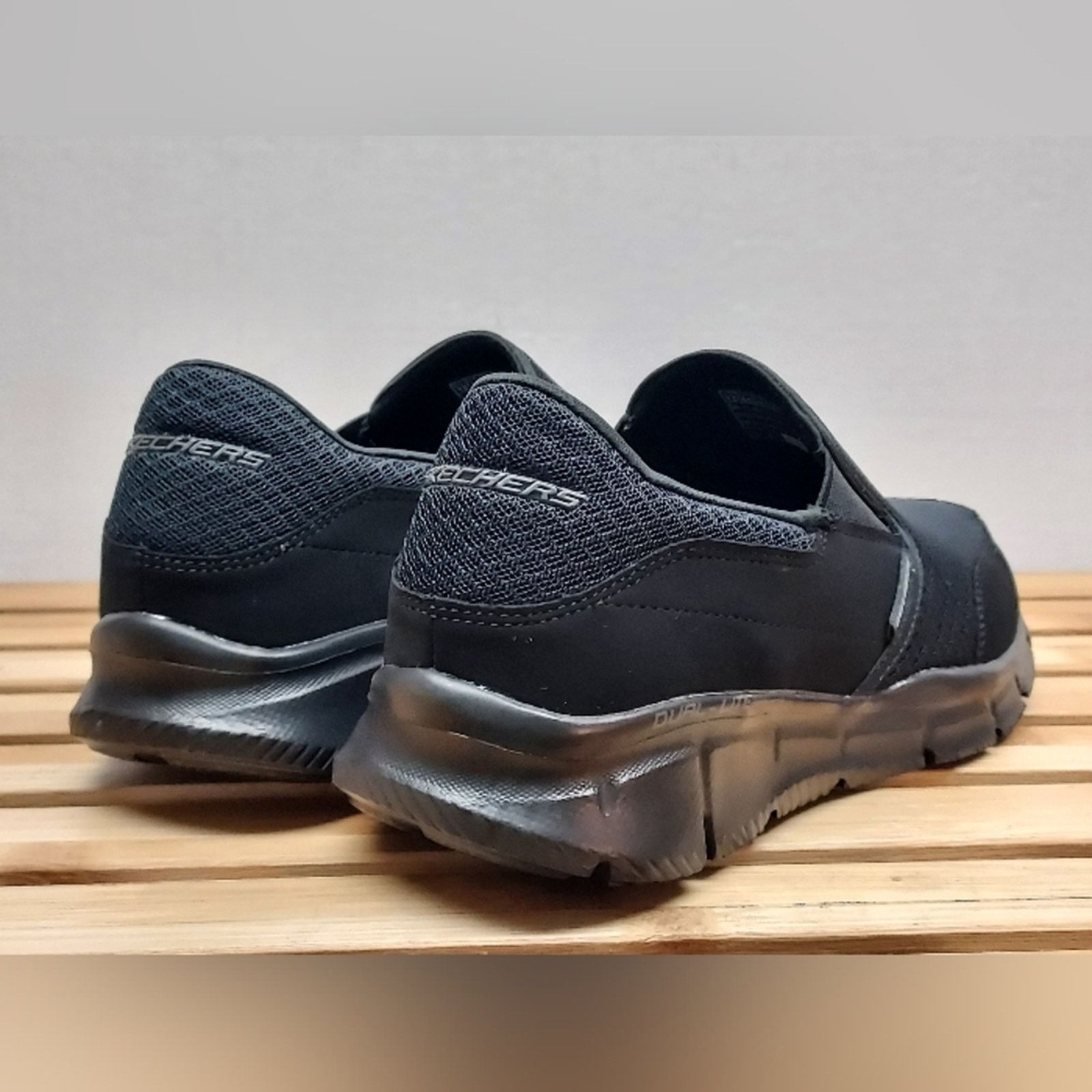 SKECHERS Skechers Mens Black Equalizer RelaxedFit SlipOn Shoes Size 7 Size US 7 / EU 40 - 3 Thumbnail
