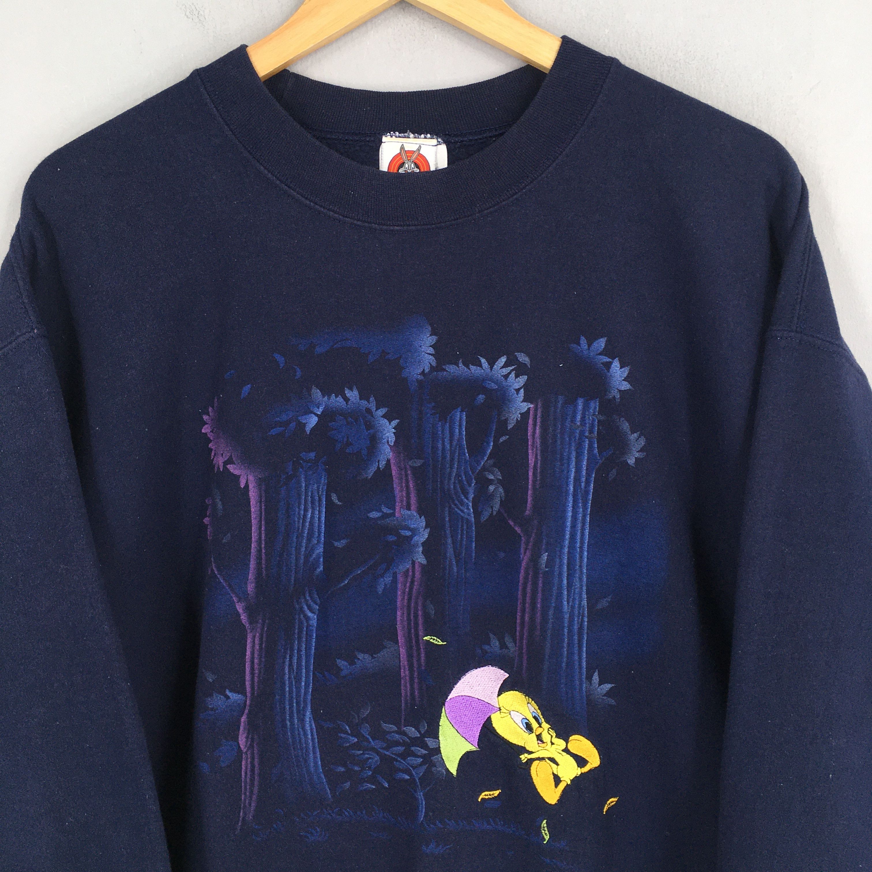 Cartoon Network × Warner Bros Vintage Tweety Yellow Bird Looney Tunes Sweatshirt Large Size US L / EU 52-54 / 3 - 2 Thumbnail