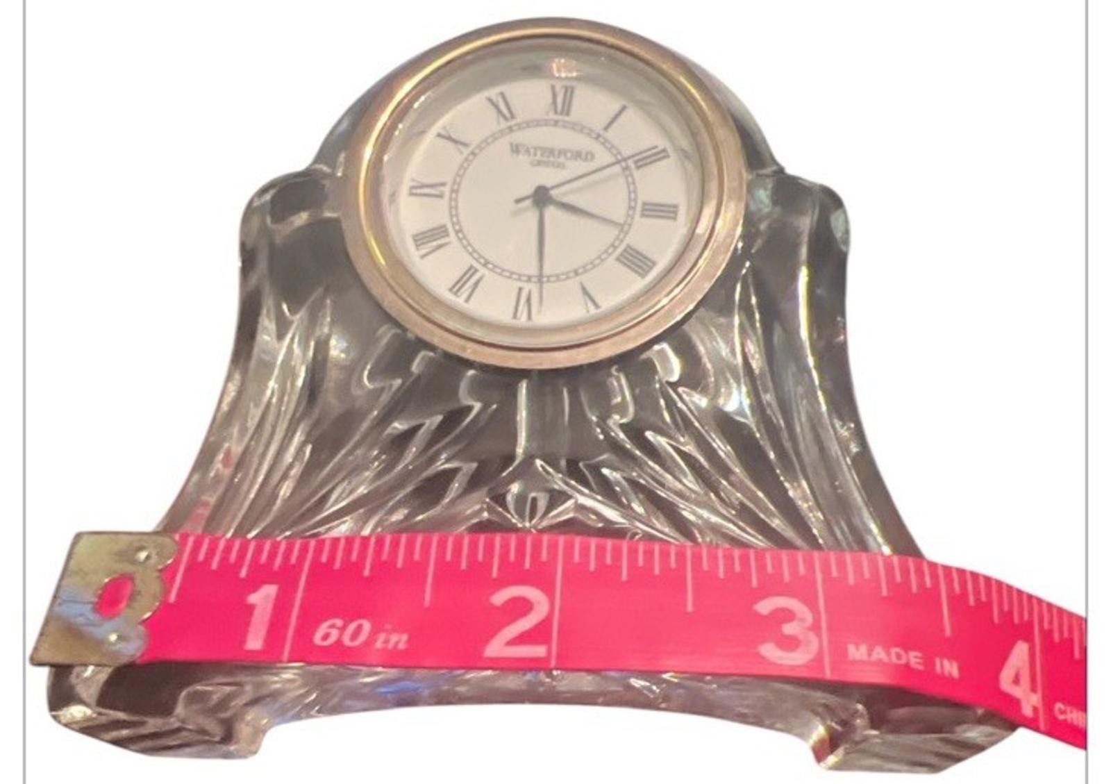 Designer Waterford Clock Crystal Heritage Small Abbey Mantel Piece Size ONE SIZE - 4 Thumbnail