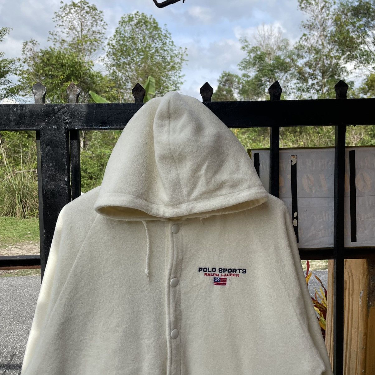 Polo Ralph Lauren 🔥Polo Sport Ralph Lauren Snap Buttons Hooded Fleece Jacket Size US M / EU 48-50 / 2 - 5 Thumbnail