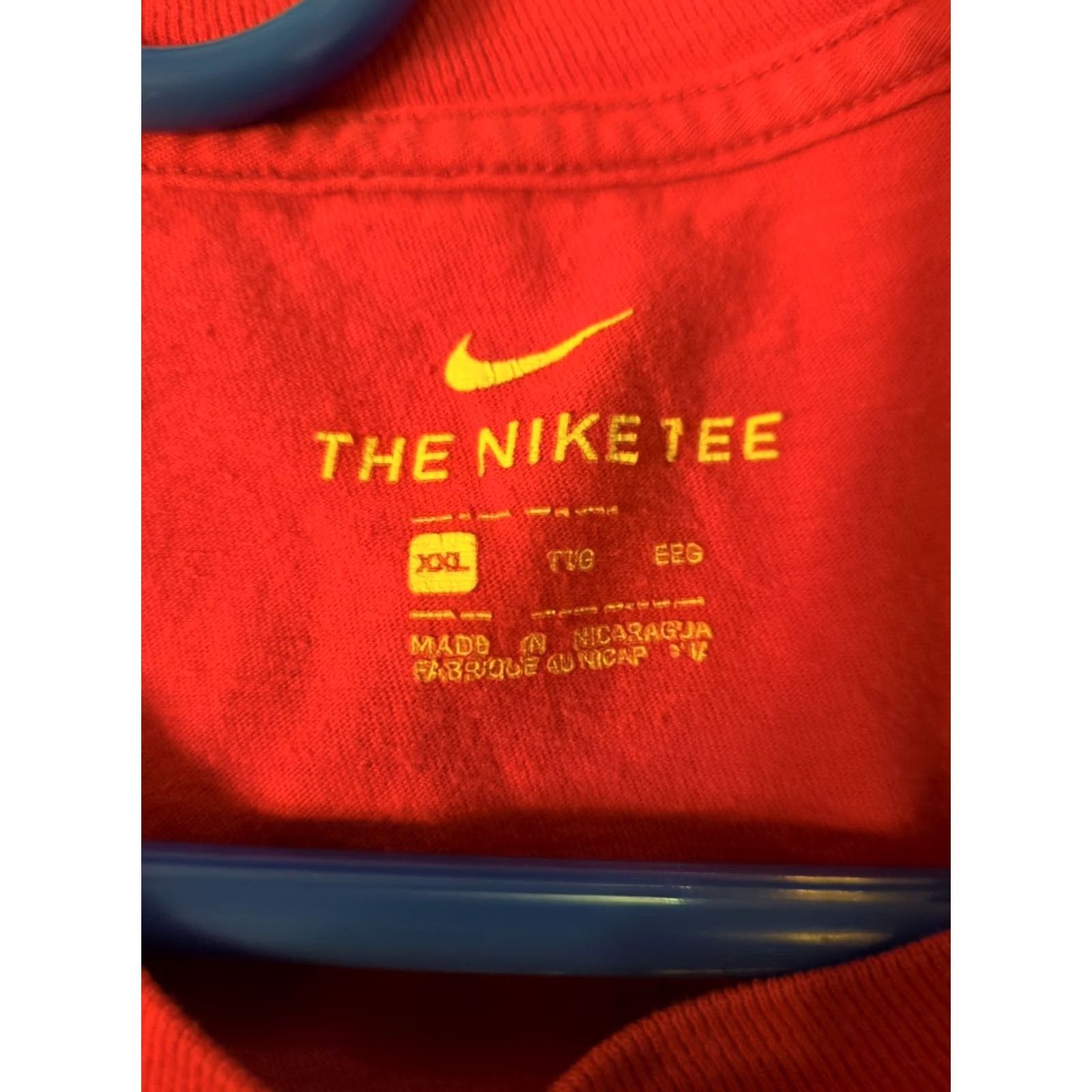 Nike Nike Just Do It Men's Logo Tee T-Shirt 2XL Red Short Sleeve Crew Neck Cotton Sportswear Logo Men Regular Fit 100% Cotton Sports Size US XXL / EU 58 / 5 - 3 Thumbnail