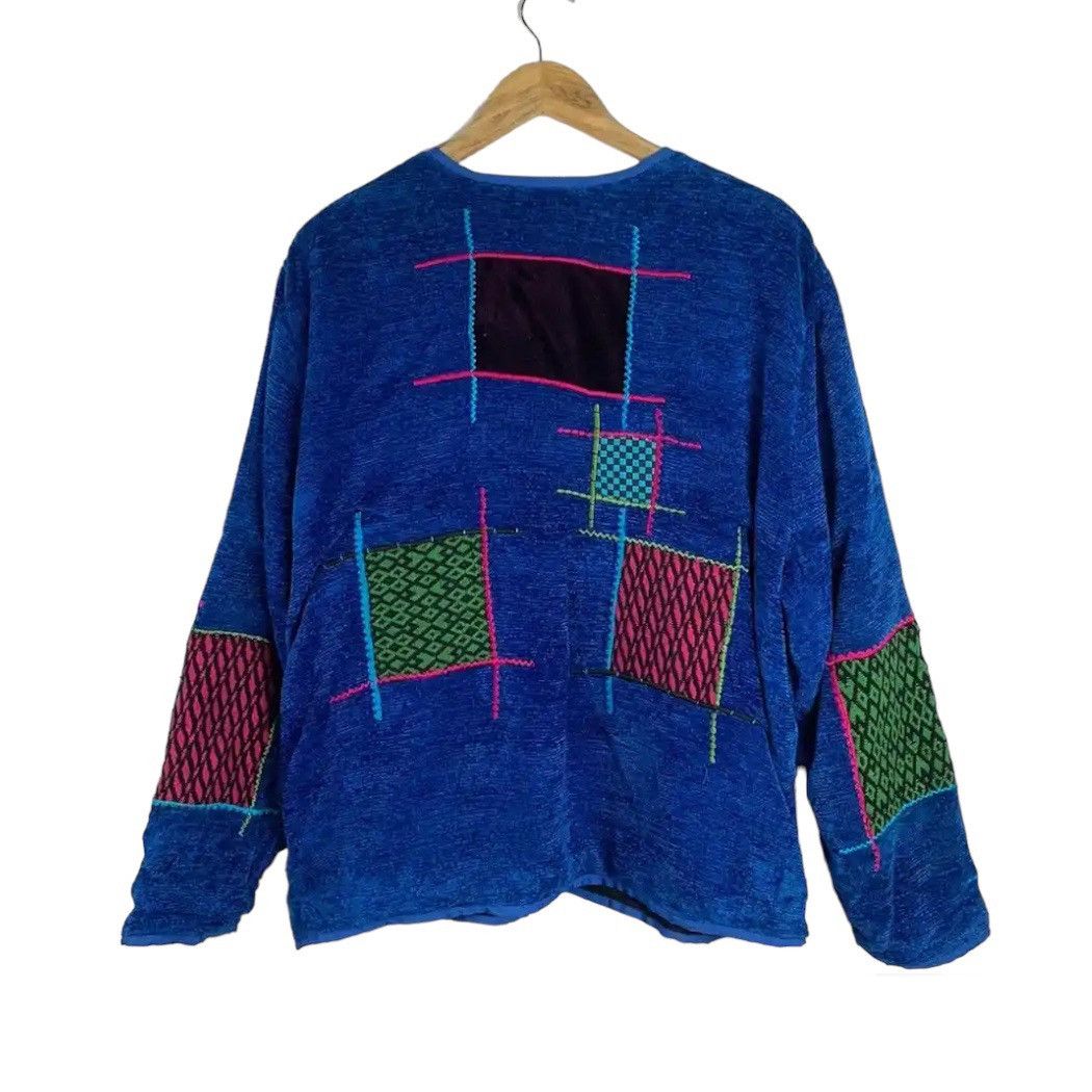 ALLEGE SEND OFFERS 💥 Japanese Patchwork Style Cardigan Jacket Size L / US 10 / IT 46 - 8 Thumbnail