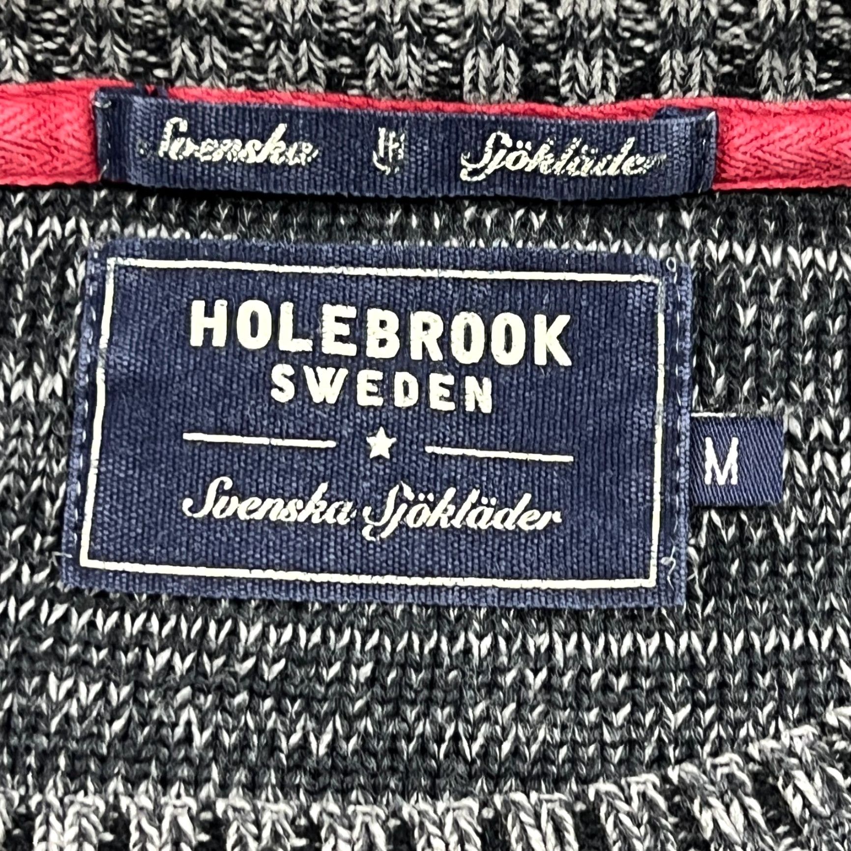 Vintage Holebrook Sweden Mens Sweater Cotton Gray Crewneck Diamond Knit M Regular Mens Pullover Knit Size US M / EU 48-50 / 2 - 4 Thumbnail