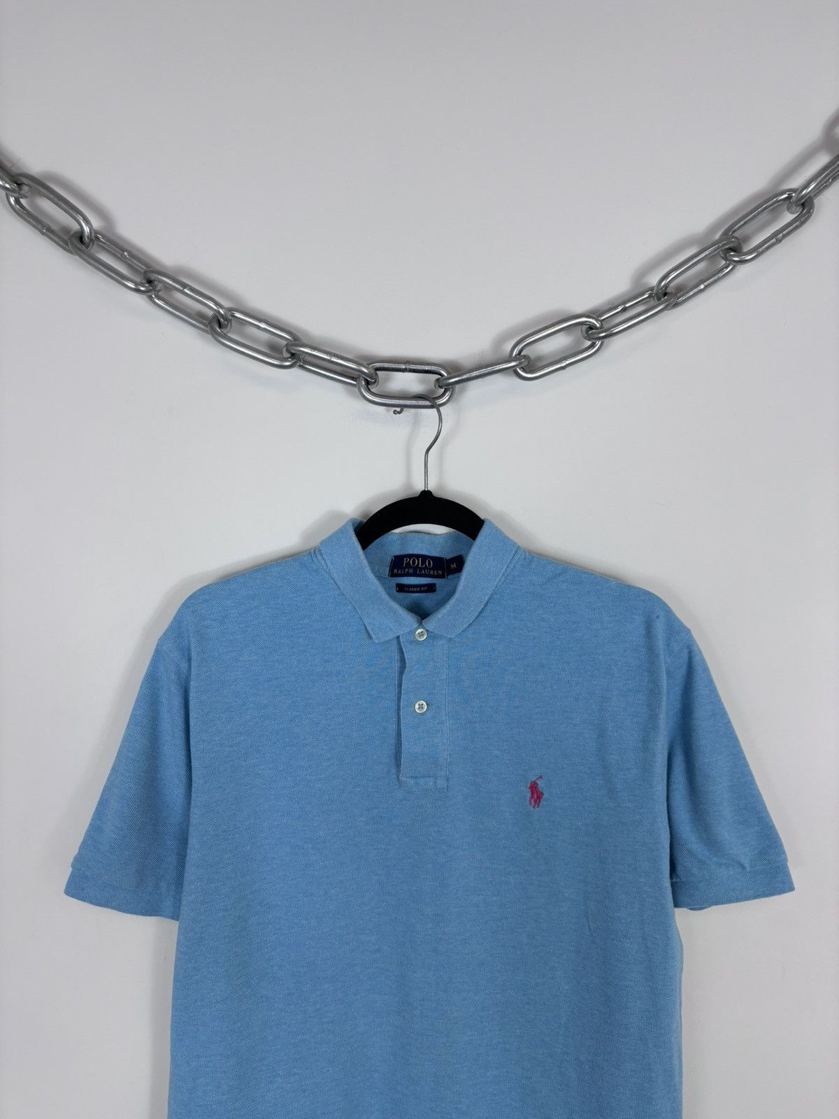 Polo Ralph Lauren Polo Ralph Lauren Men’s Classic Fit Cotton Blue Polo Shirt Size US M / EU 48-50 / 2 - 2 Thumbnail