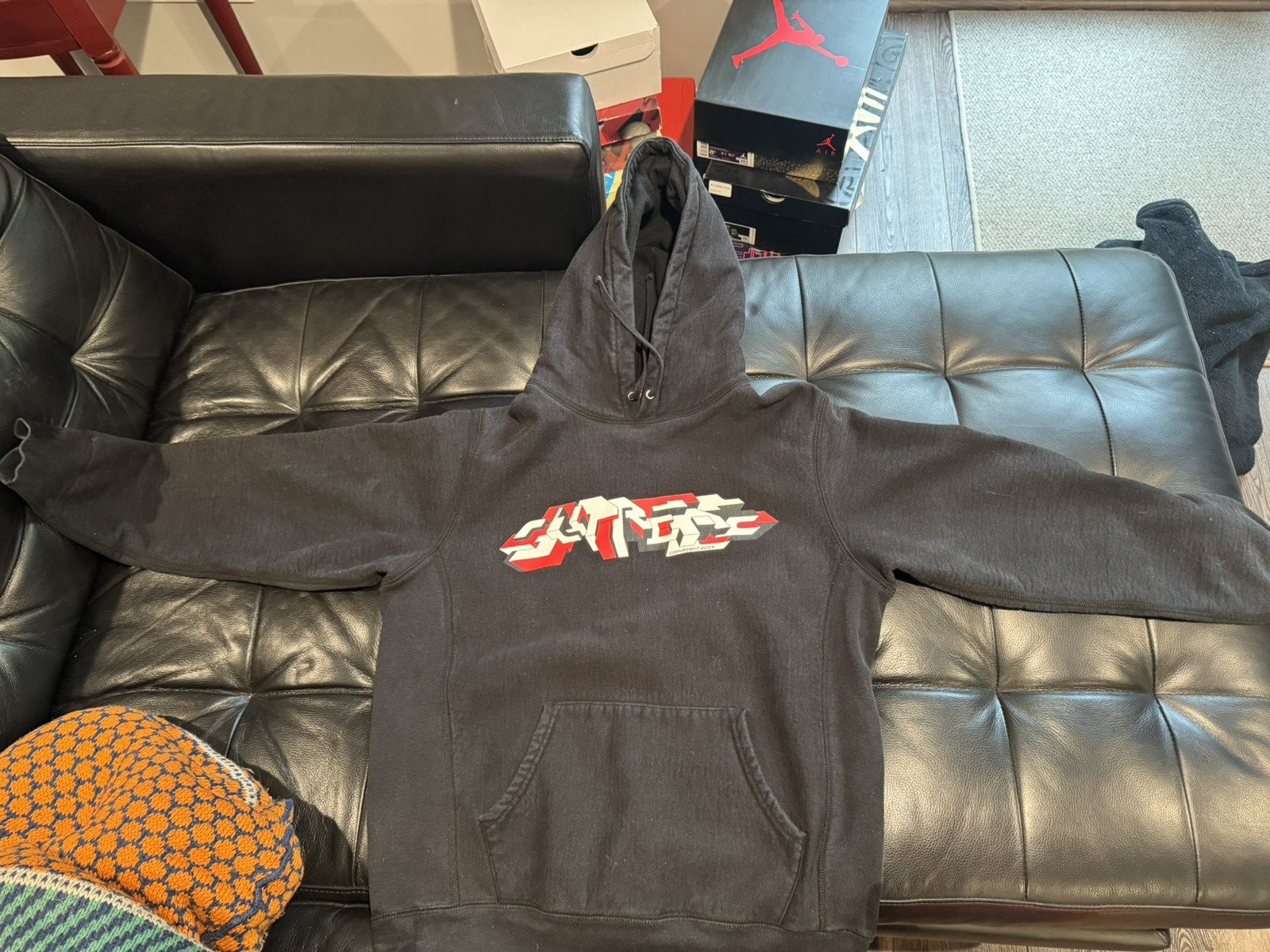 Supreme Supreme Mirrored Logo Hooded Sweatshirt - F/W 2019 - Size M Size US M / EU 48-50 / 2 - 1 Thumbnail