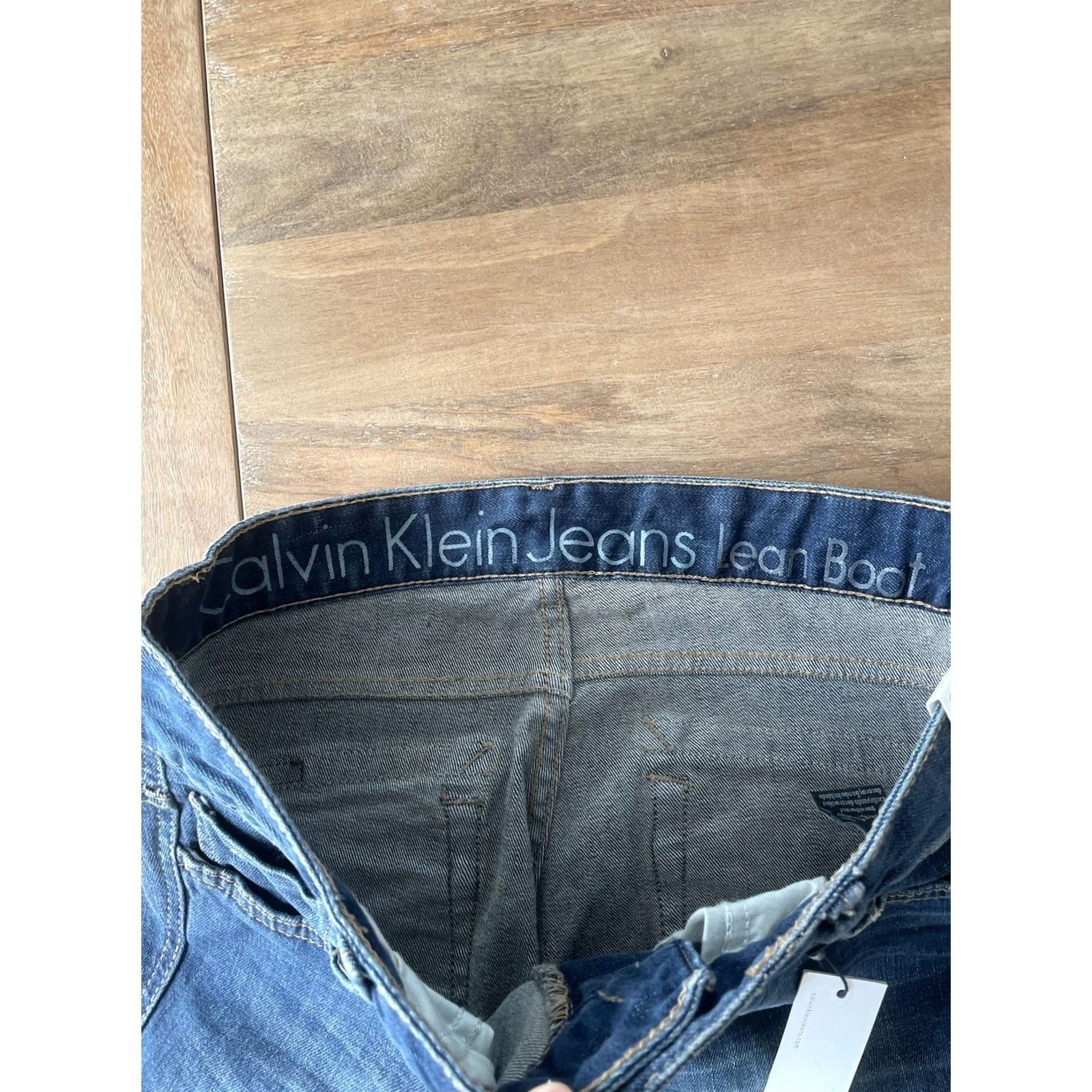 Calvin Klein Calvin Klein Jeans Womens 6 Slim Fit Low Rise Bootcut Y2K Denim 32x31 Blue Size 24" / US 00 / IT 34 - 7 Thumbnail