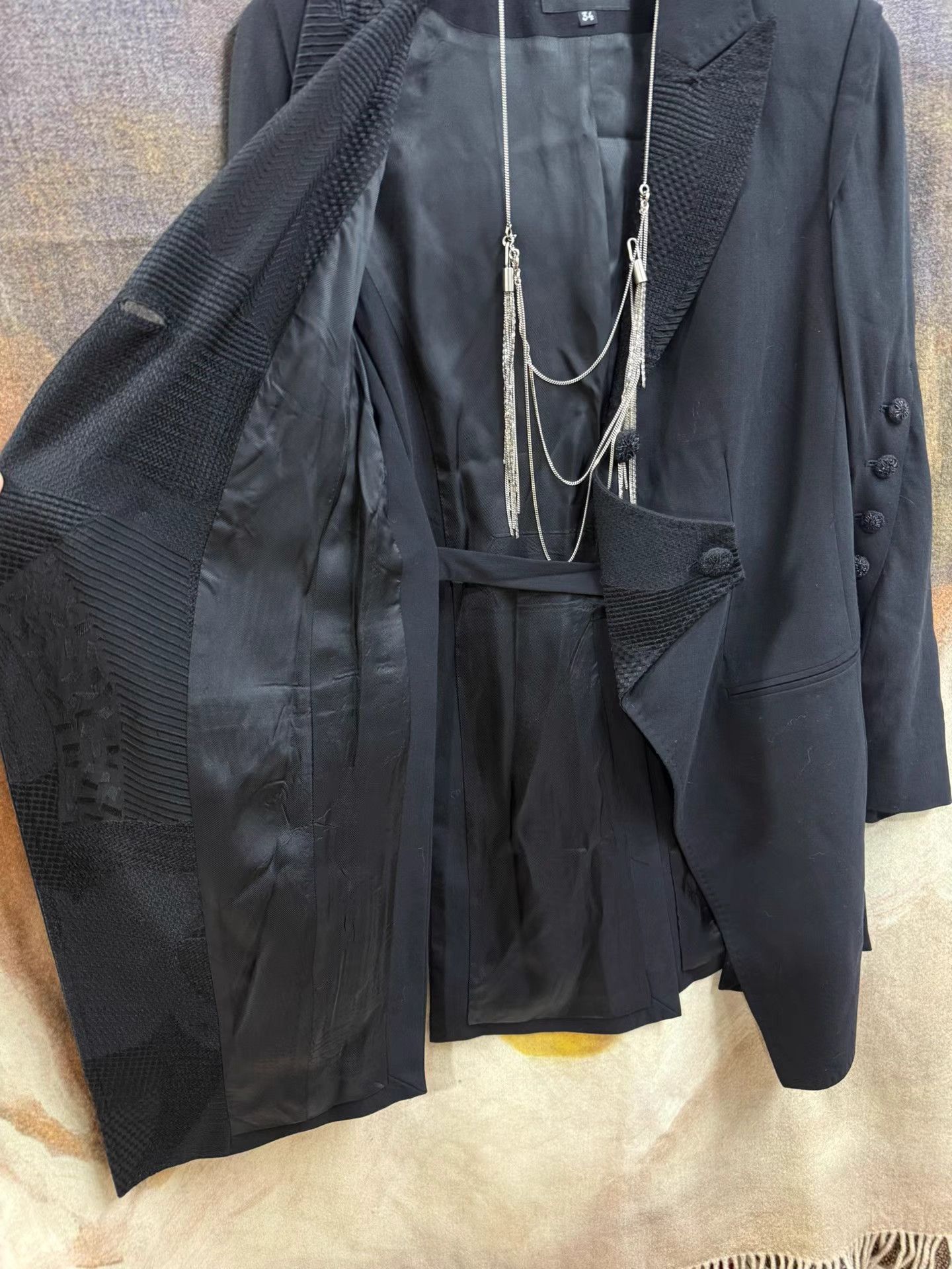 Ann Demeulemeester Ann Demeulemeester Embroidered Court Jacket K20 Size XXS / US 00 / IT 34 - 6 Thumbnail