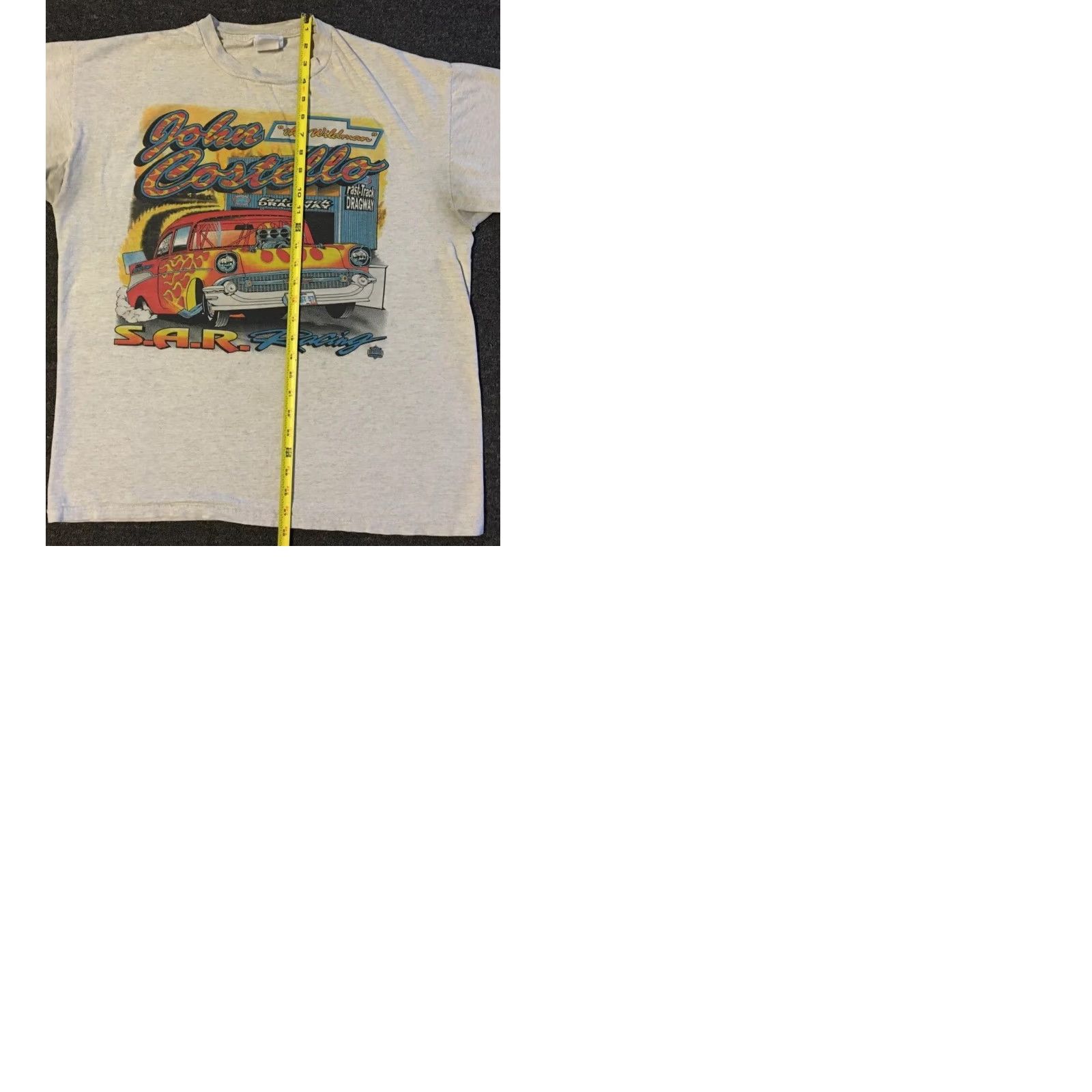 NASCAR Vtg 90s Chevrolet Racing Faded Distress AOP Shirt M L Car Flame NASCAR Grunge AZ Shirt Mens M Gray 90s Cars NASCAR Grunge Vintage Fire Distressed Size US M / EU 48-50 / 2 - 10 Thumbnail