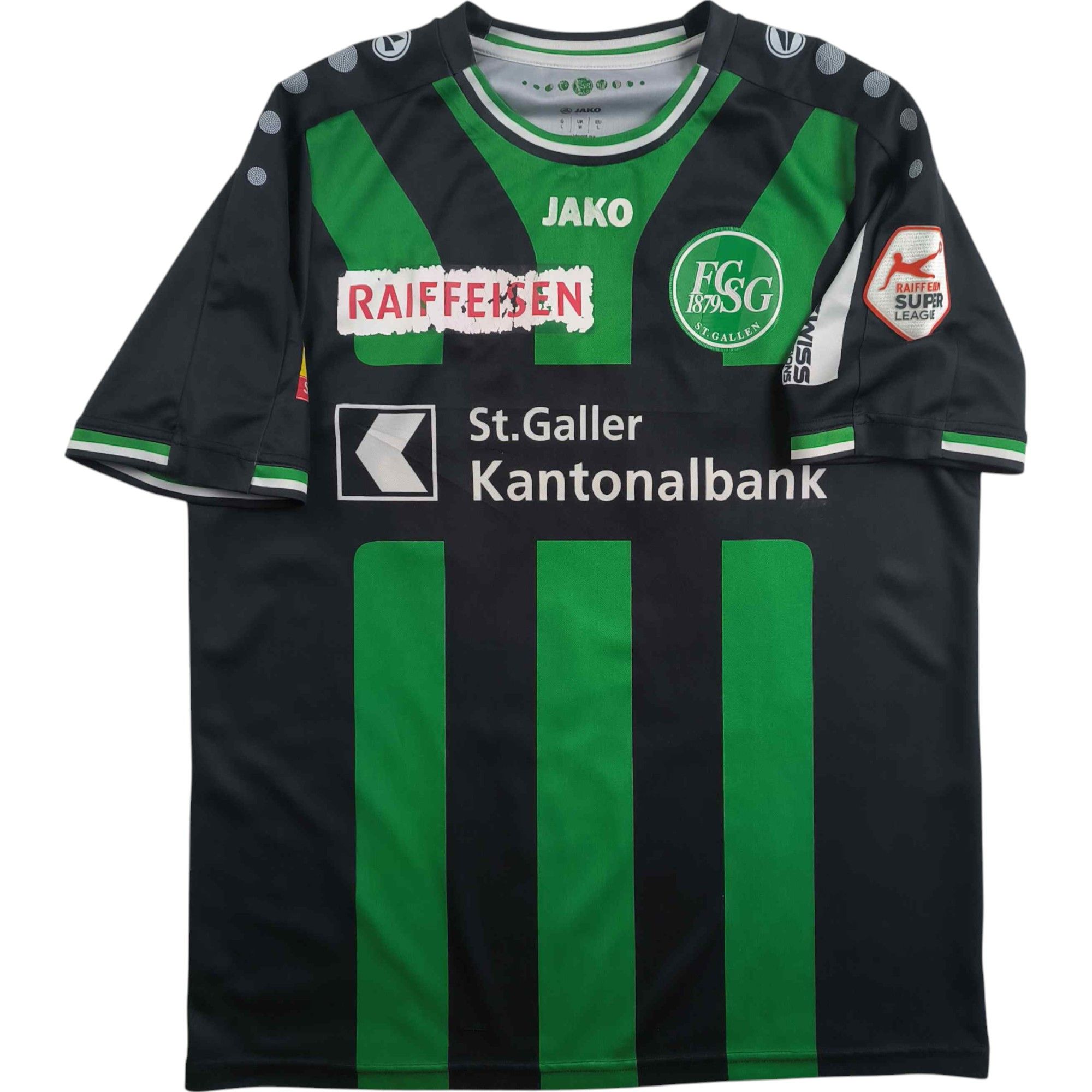 Other St Gallen 15-16 Jako away Danijel Aleksić football jersey L Size US L / EU 52-54 / 3 - 2 Thumbnail