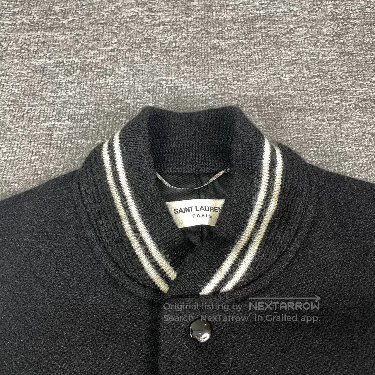 Saint Laurent Paris Saint Laurent Black White Varsity Jacket. Size US M / EU 48-50 / 2 - 3 Thumbnail