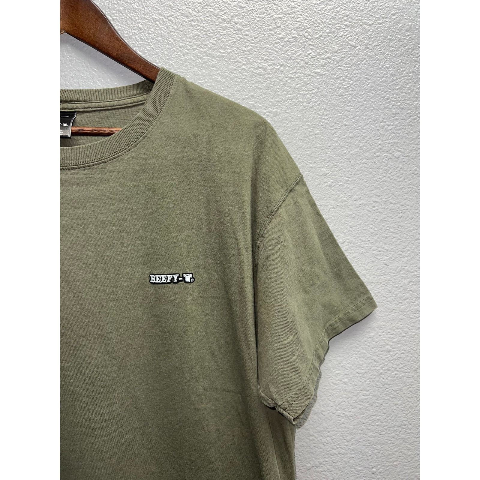 Hanes Vintage Hanes Beefy Shirt Logo Beefy-T Green Tee 2000s L Size US L / EU 52-54 / 3 - 4 Thumbnail