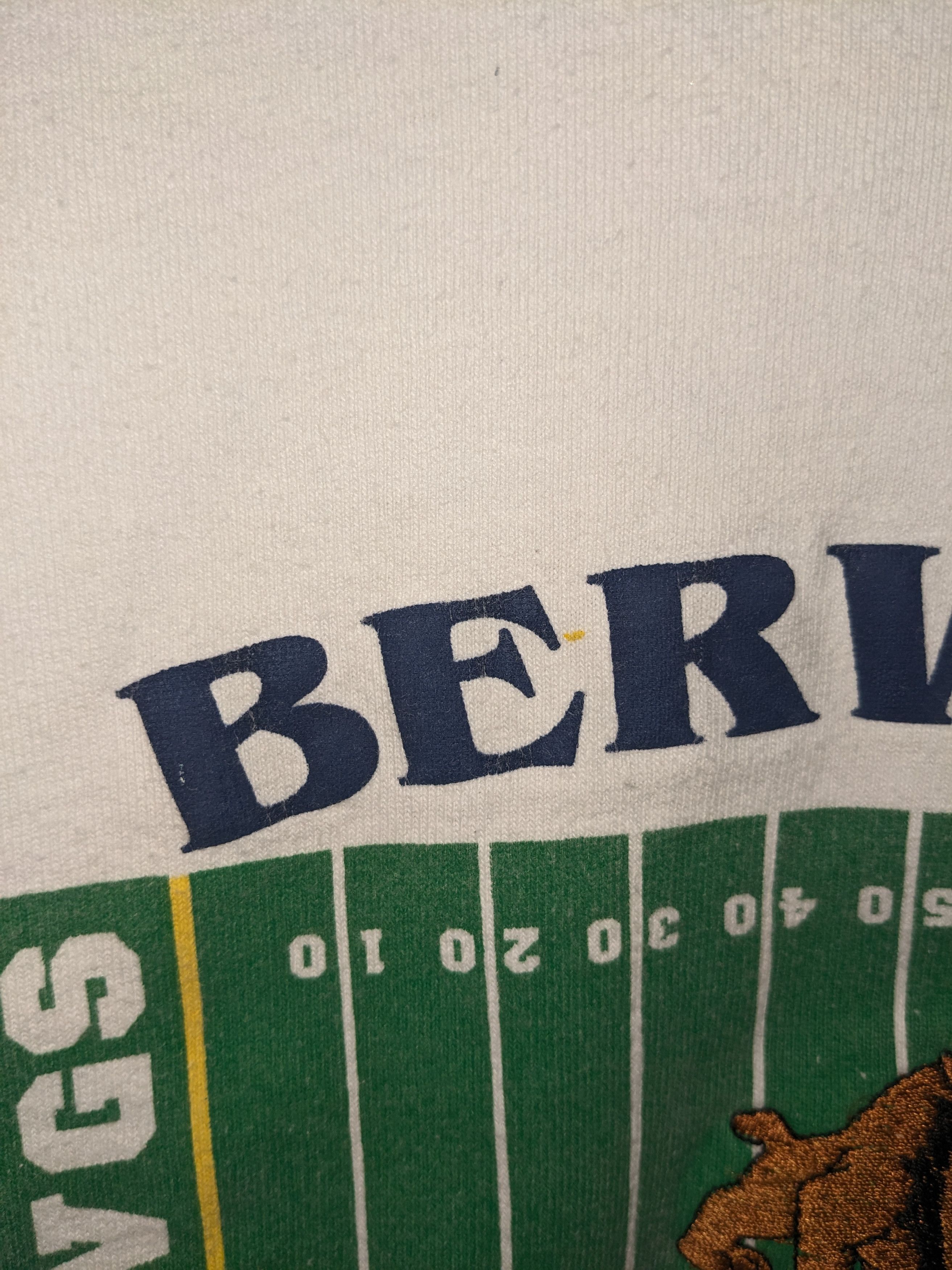 Vintage Vintage 90s Berwick High School Football Sports T-Shirt Size US L / EU 52-54 / 3 - 4 Thumbnail