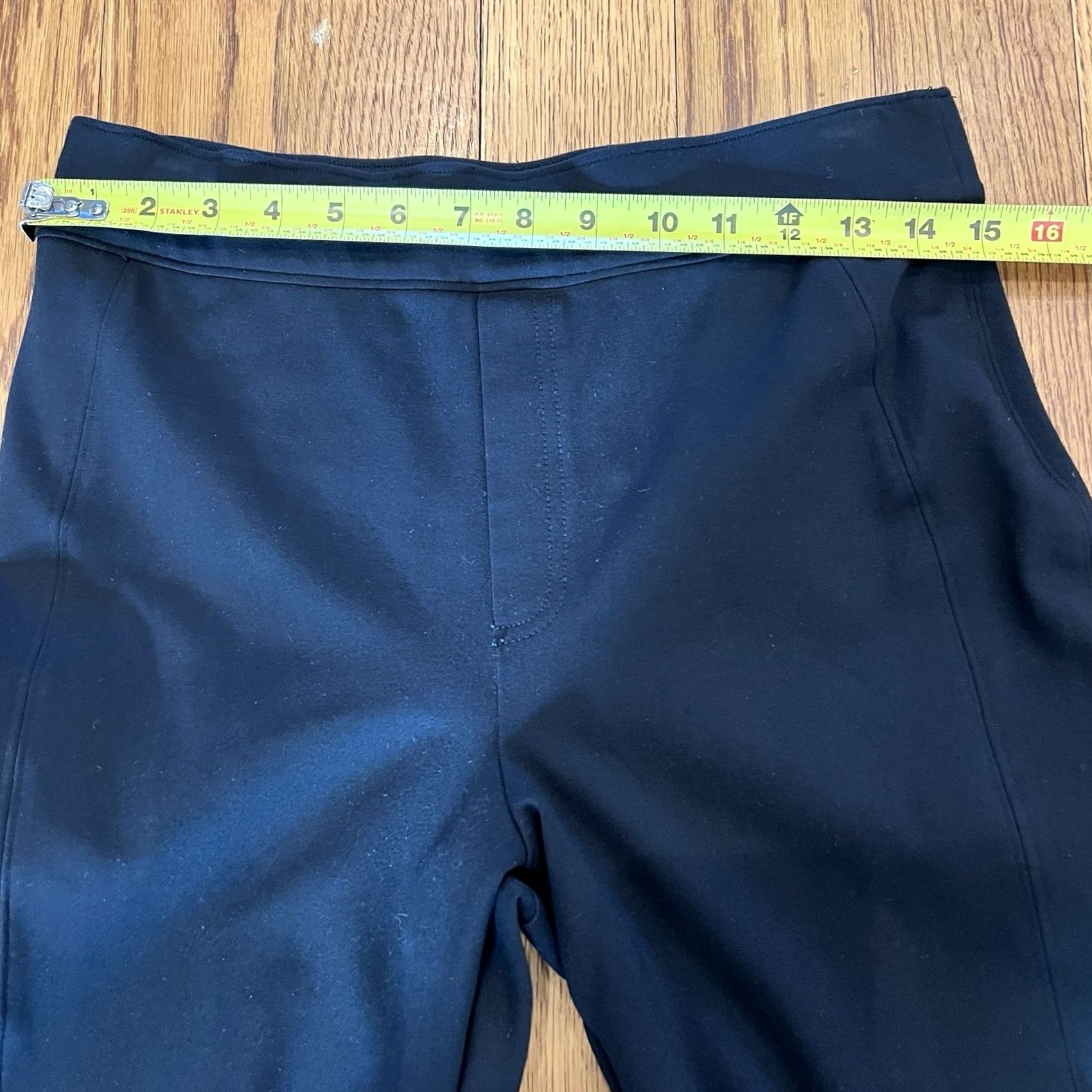 Spanx SPANX The Perfect Pant Black Ponte Knit High Waisted Straight Leg Size M Tall Pants Women's Slim Shaping Pockets Workwear Professional Size 32" / US 10 / IT 46 - 7 Thumbnail