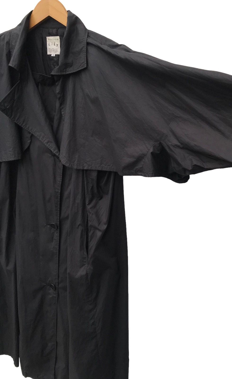 Japanese Brand Boutique Lily Women Cotton Trench Coat Parachute Jacket Size L / US 10 / IT 46 - 8 Thumbnail