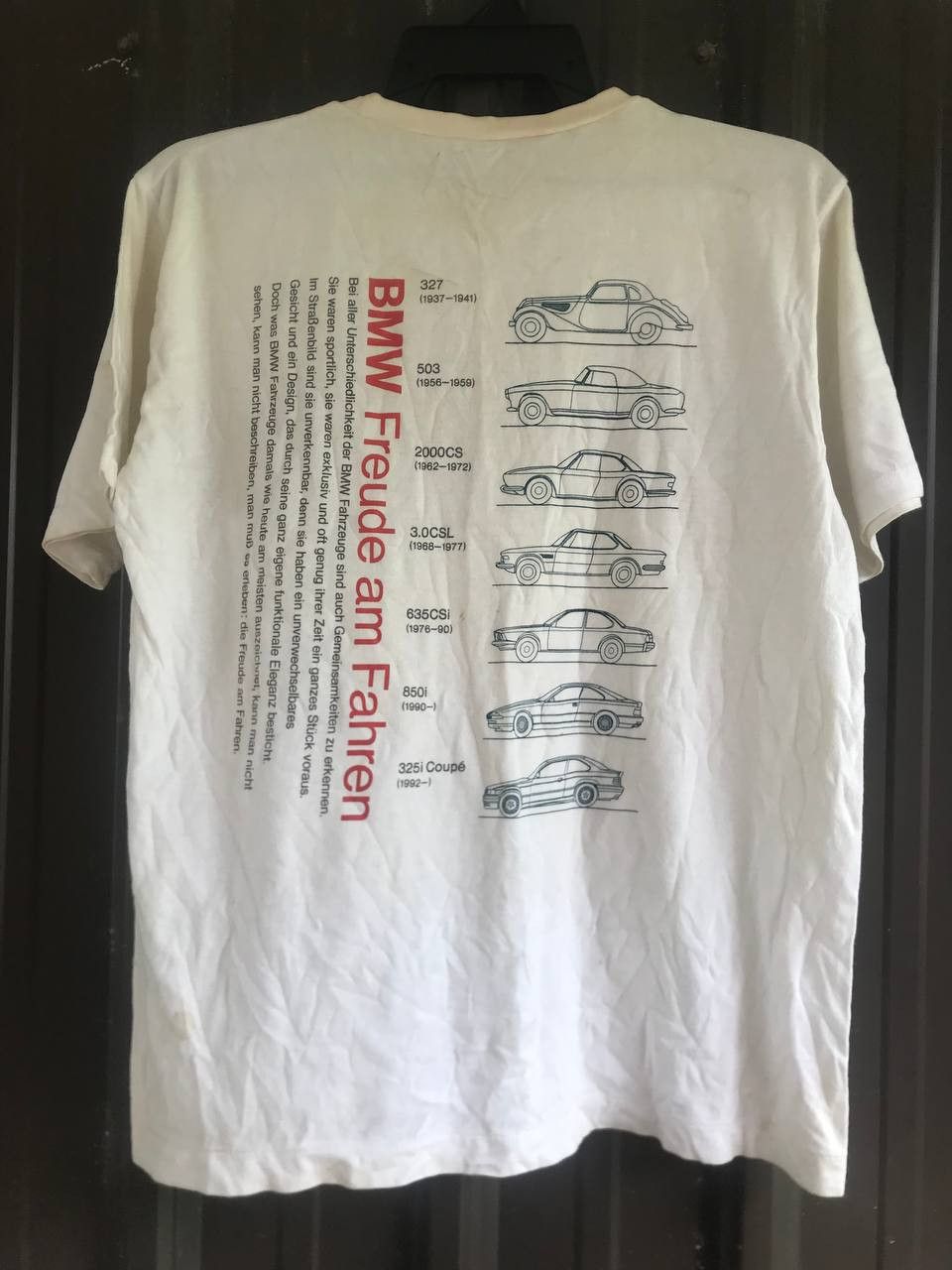 Sports Specialties × Vintage Vintage BMW Freude Am Fahren Motorsport Tee Size US S / EU 44-46 / 1 - 2 Thumbnail