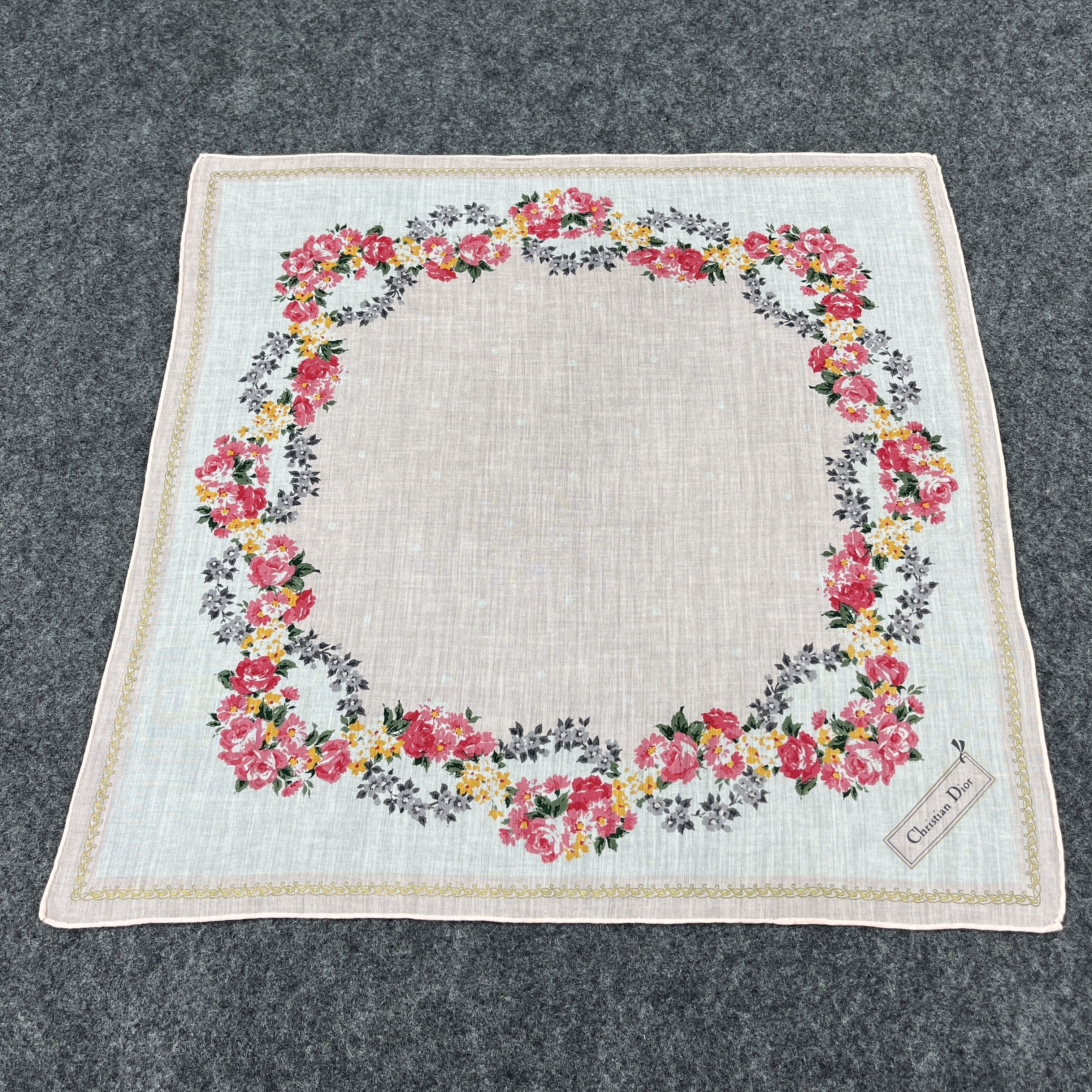 Christian Dior Monsieur Christian Dior Handkerchief / Bandana / Neckerchief B146 Size ONE SIZE - 3 Thumbnail