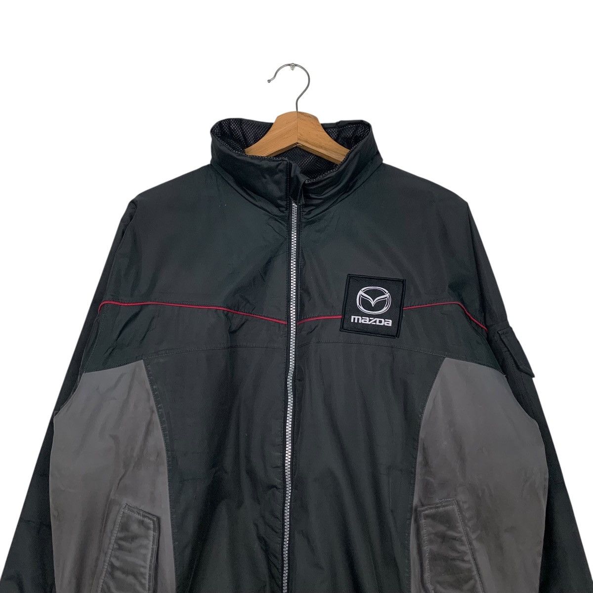 Japanese Brand MAZDA Big Logo Xebec Waterproof Jacket #2585-C117 Size US L / EU 52-54 / 3 - 2 Thumbnail