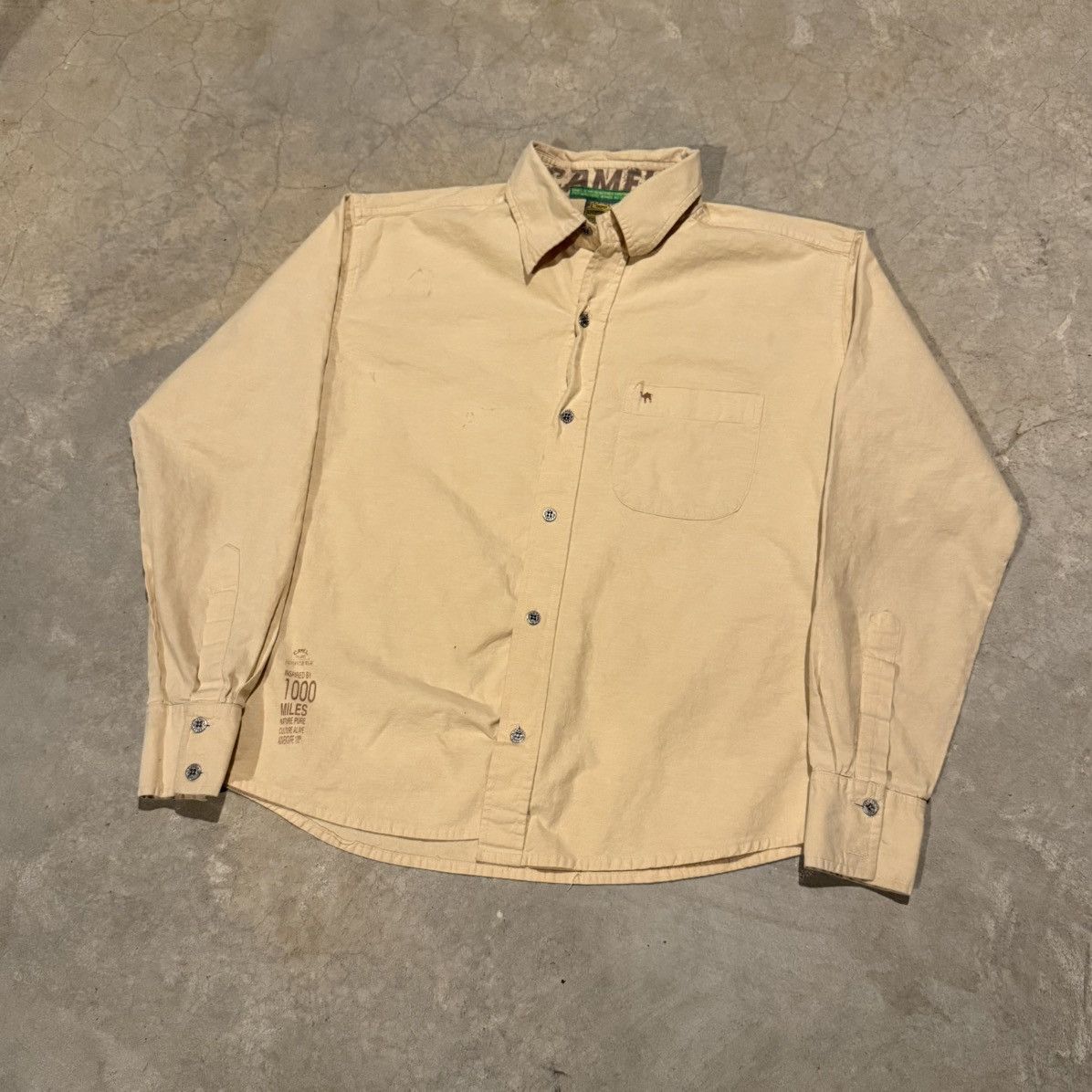Camel 1990s Camel Trophy Flannel Shirt Cigarette Promo ERD Grunge Size US S / EU 44-46 / 1 - 2 Thumbnail