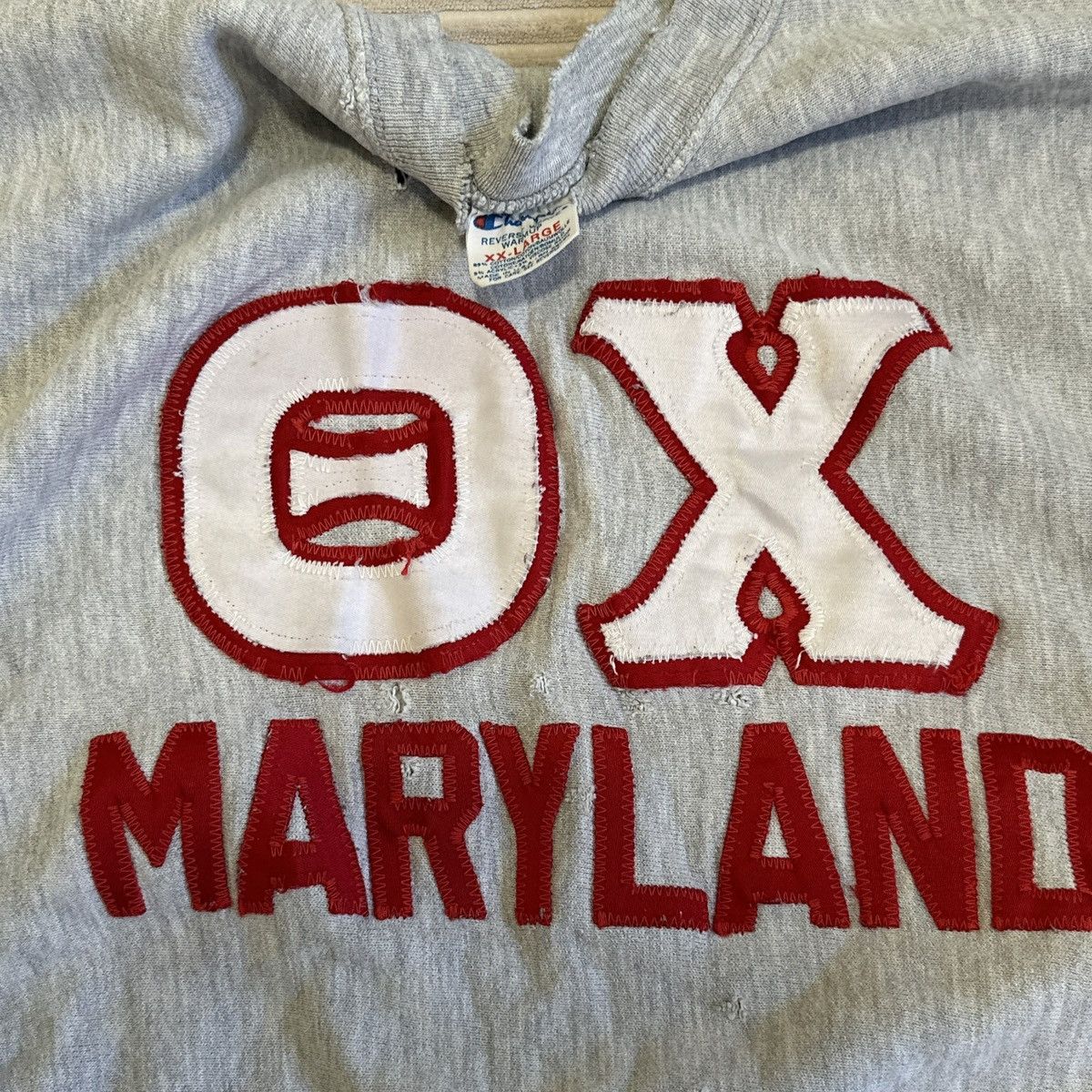 Champion Champion 80s Reverse Weave Maryland Theta Chi Fraternity Size US XXL / EU 58 / 5 - 2 Thumbnail