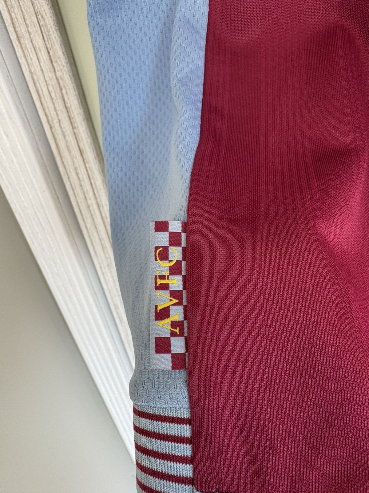 Macron Aston Villa 2013-2014 Home Soccer Jersey Football Kit Shirt Size US XL / EU 56 / 4 - 11 Thumbnail