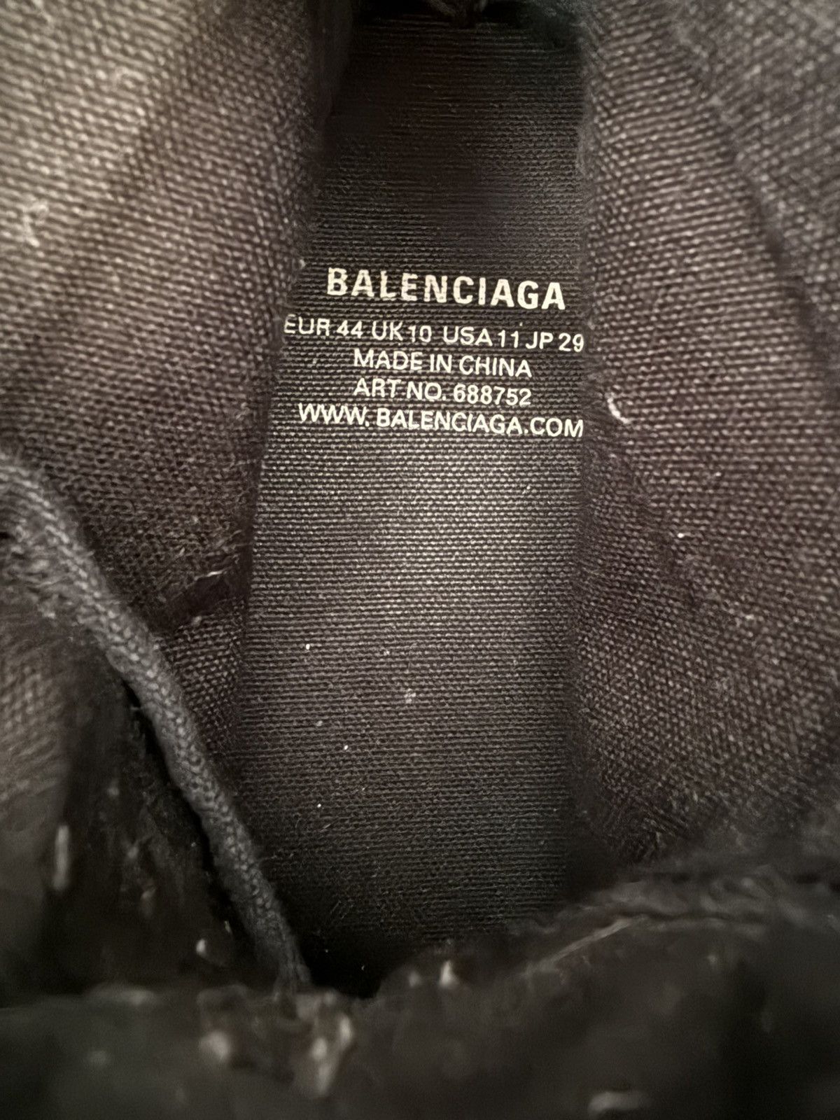 Balenciaga BALENCIAGA HI TOP PARIS CHUCKS SNEAKER Size US 11 / EU 44 - 5 Thumbnail