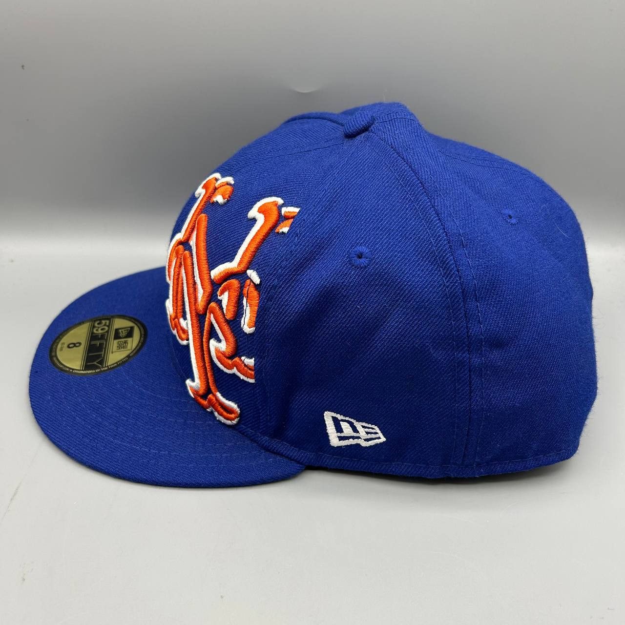 New Era New York Mets Hat Men 8 MLB 59Fifty New Era Fitted Cap Wool Size ONE SIZE - 3 Thumbnail
