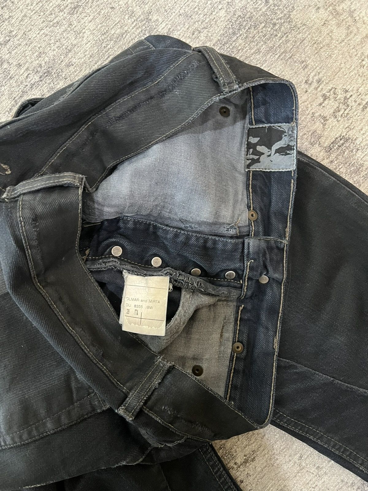 Rick Owens Rick owens olmar&mirta waxed detroit jeans Size US 30 / EU 46 - 7 Thumbnail