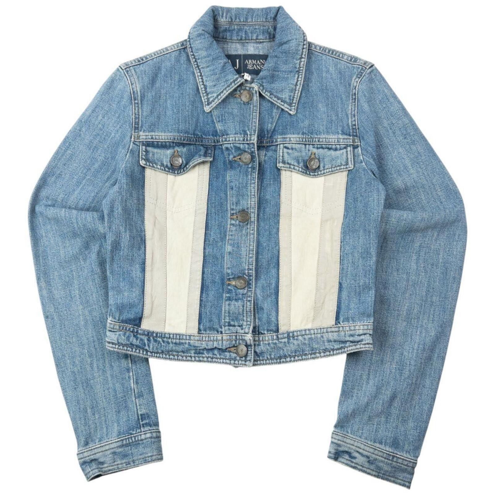 Other Vintage 2000s Armani Jeans Button Up Denim Jacket Womens M Size XL / US 12-14 / IT 48-50 - 1 Thumbnail