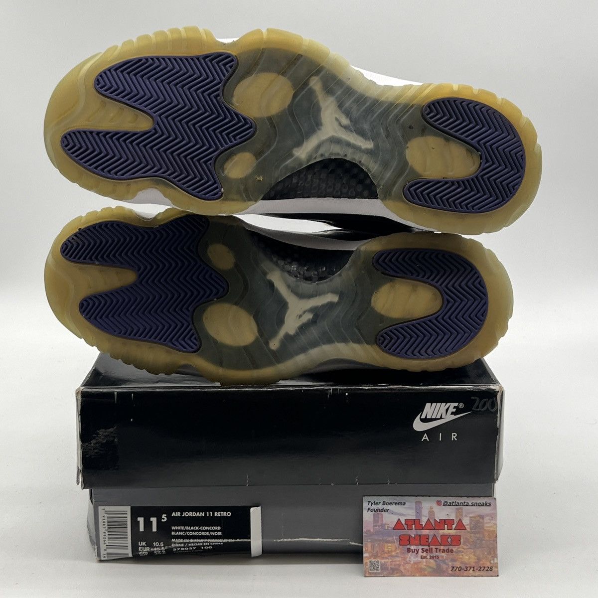 Jordan Brand Air Jordan 11 Concord Size US 11.5 / EU 44-45 - 8 Thumbnail