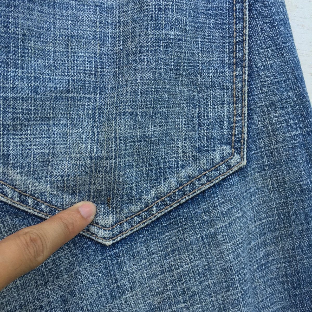 Marc Buchanan Crazy Y2K Vintage Pelle Pelle Jeans Baggy String Leg Size US 32 / EU 48 - 22 Thumbnail