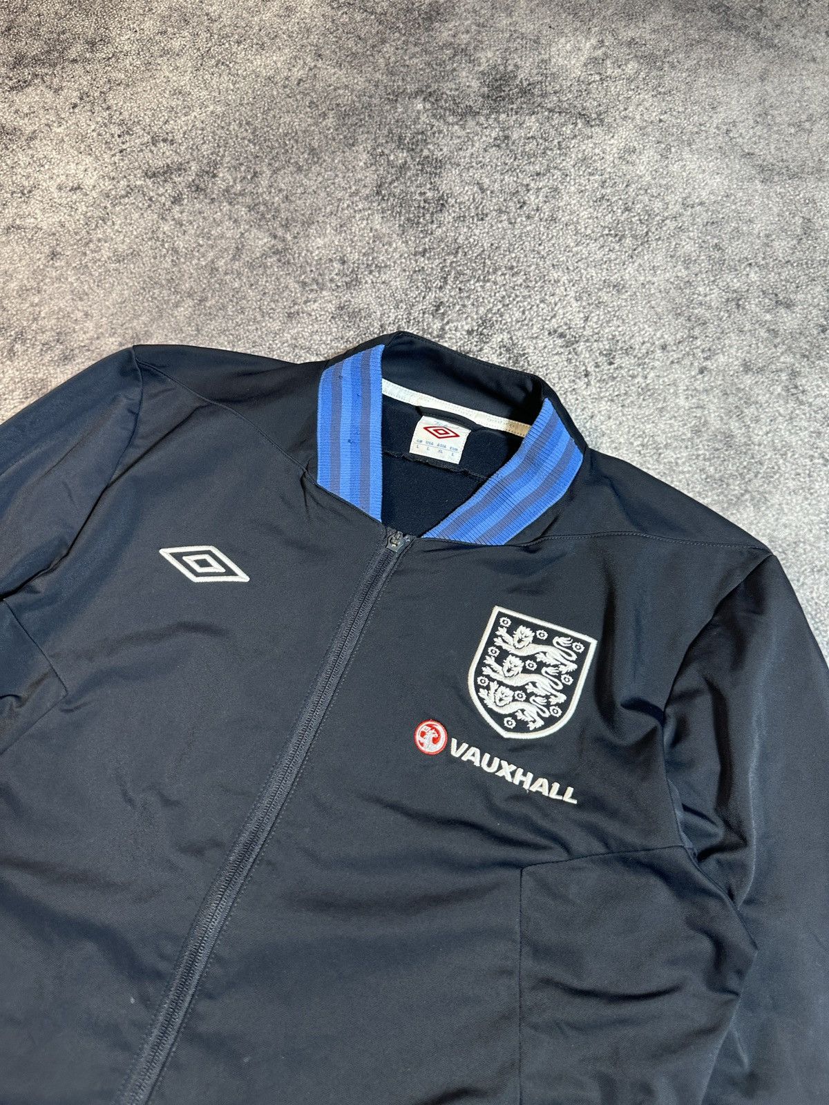 Umbro × Vintage Vintage Umbro England Soccer Jacket Blokecore Style Rare VTg Size US L / EU 52-54 / 3 - 3 Thumbnail