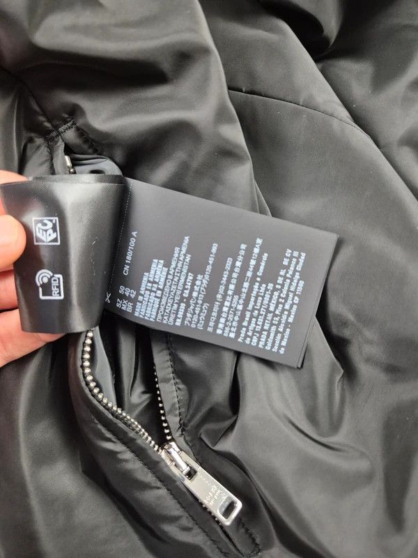Prada Prada Men's Black Re-Nylon Full Zip Hoodie Raincoat Jacket L Size US L / EU 52-54 / 3 - 9 Thumbnail