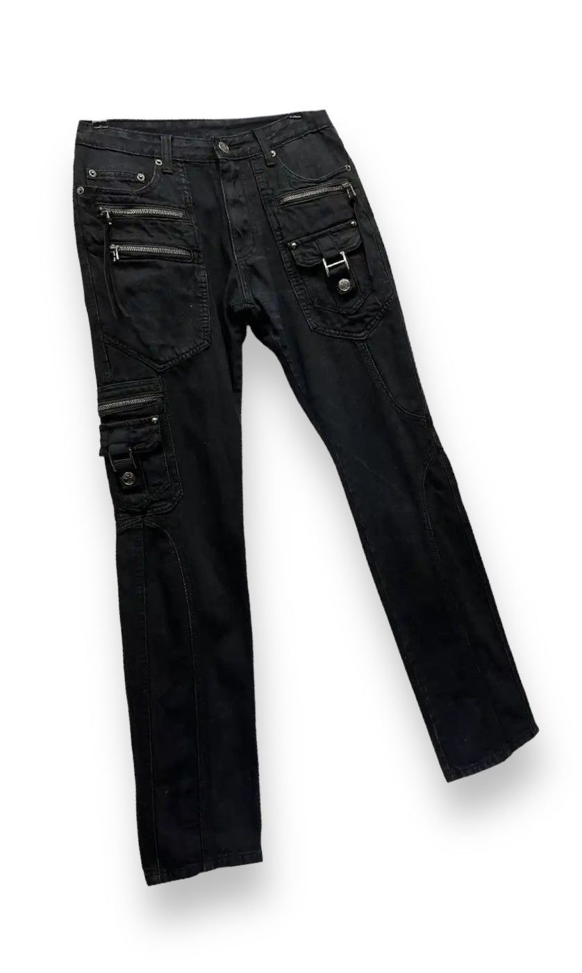 Seditionaries 🔥BERNINGS SHO Punk Bondage Multi Zipper Pocket Denim Cargo Size US 29 - 5 Thumbnail