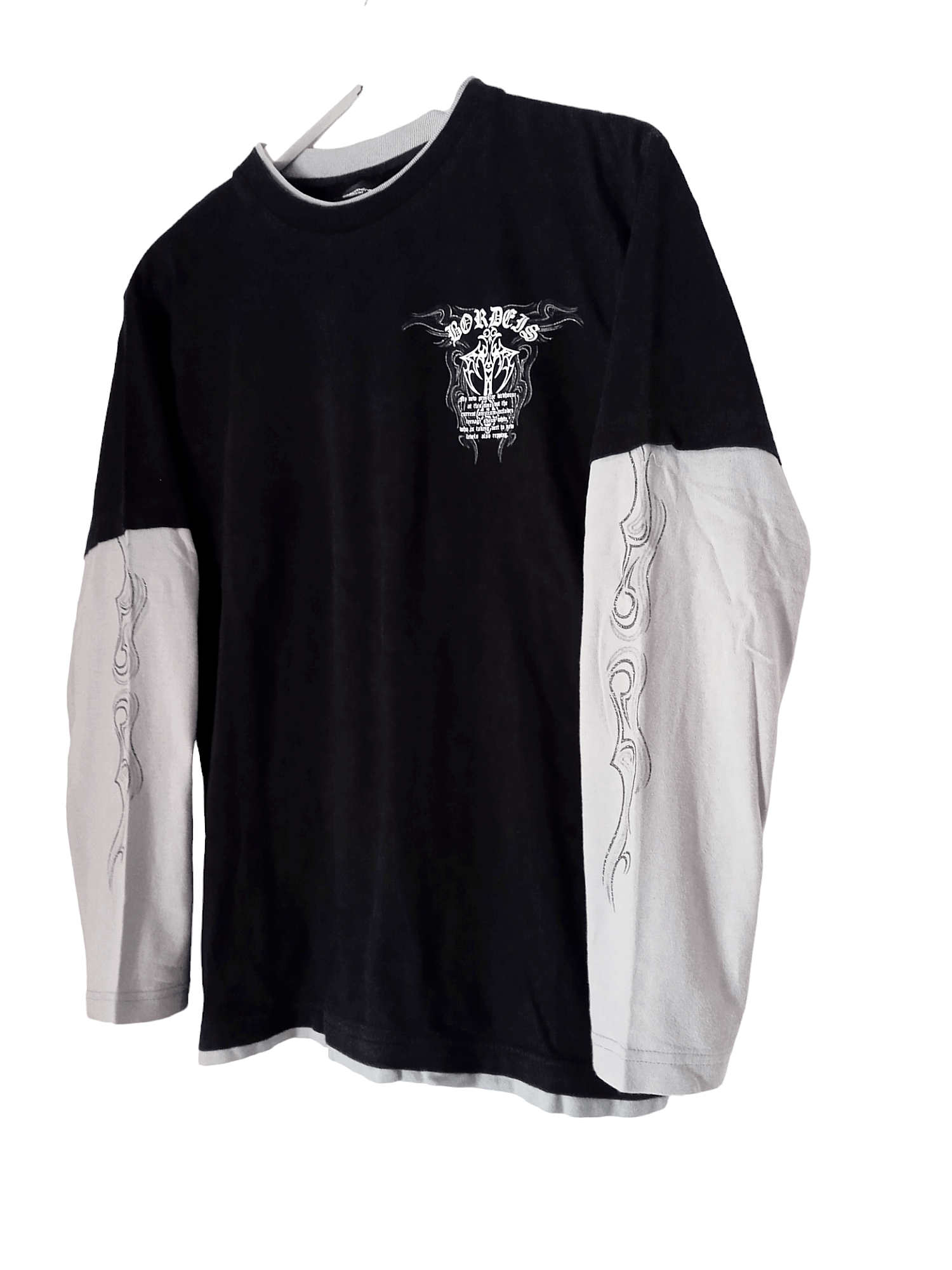 If Six Was Nine × Japanese Brand × Le Grande Bleu (L.G.B.) Beaumere Double Layer Tribale cross Longsleeve Size US M / EU 48-50 / 2 - 3 Thumbnail