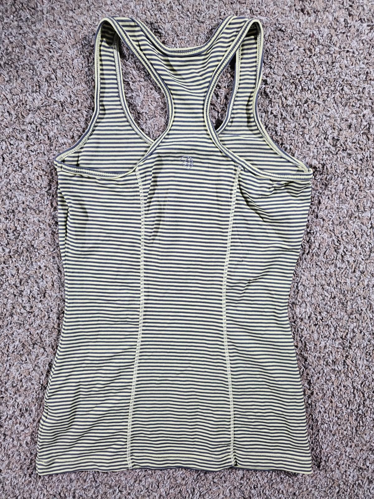 Other MPG yellow Gray Striped Athletic Tank Top Size M / US 6-8 / IT 42-44 - 4 Thumbnail