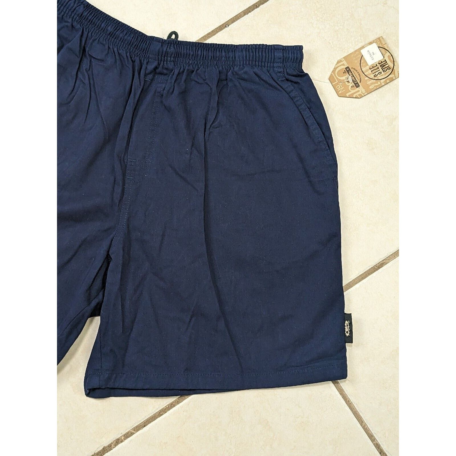 Gotcha NWT Vtg Gotcha Shorts Cotton Elastic Surf Skate Navy Blue Size US 36 / EU 52 - 5 Thumbnail