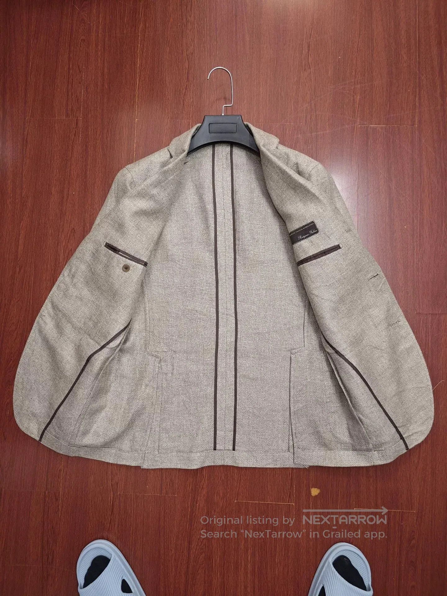 Tallia Custom Italian Linen Wool Suit. Size US S / EU 44-46 / 1 - 6 Thumbnail
