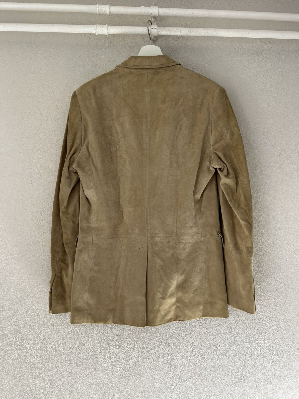 Dolce & Gabbana Dolce & Gabbana Beige Suede Blazer, Size 52 Size US L / EU 52-54 / 3 - 11 Thumbnail