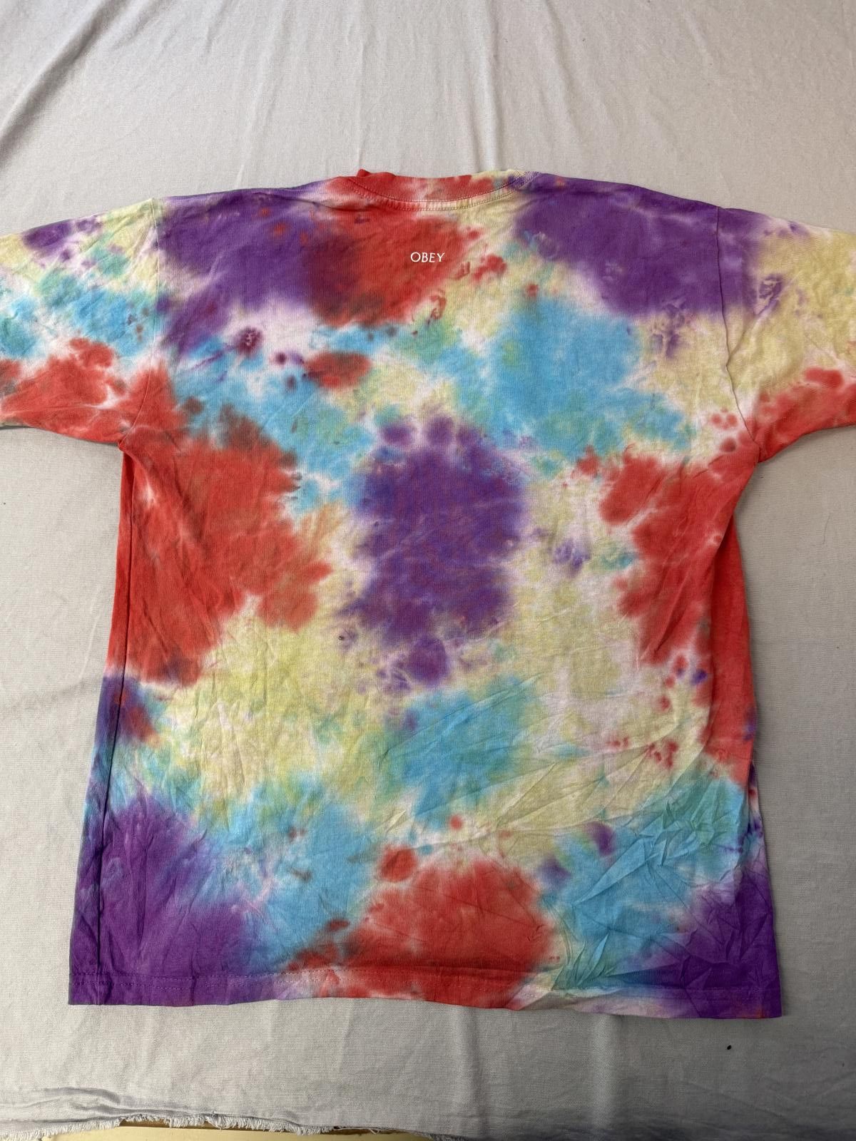Designer Obey T-shirt Fruits & Mushrooms Tie-dye Tee - M Size US M / EU 48-50 / 2 - 2 Thumbnail
