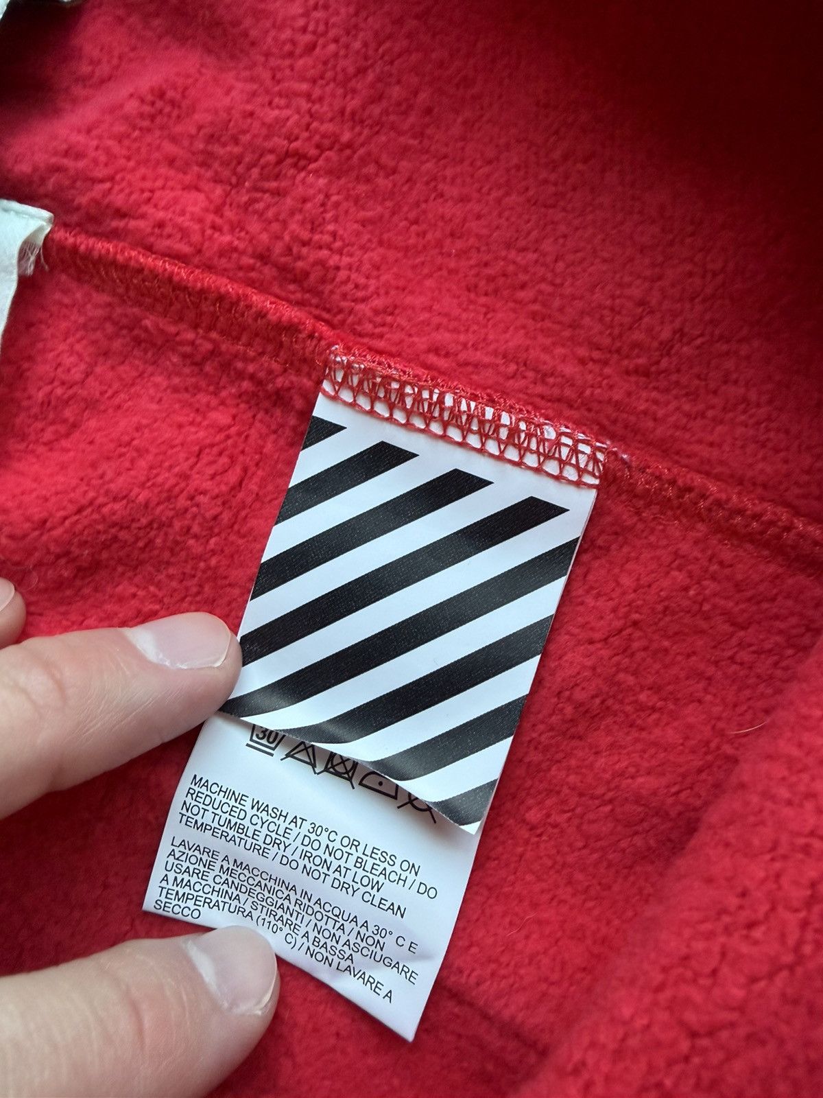 Off-White Off-White FW19/20 Red Sweatpants Size US 33 - 8 Thumbnail