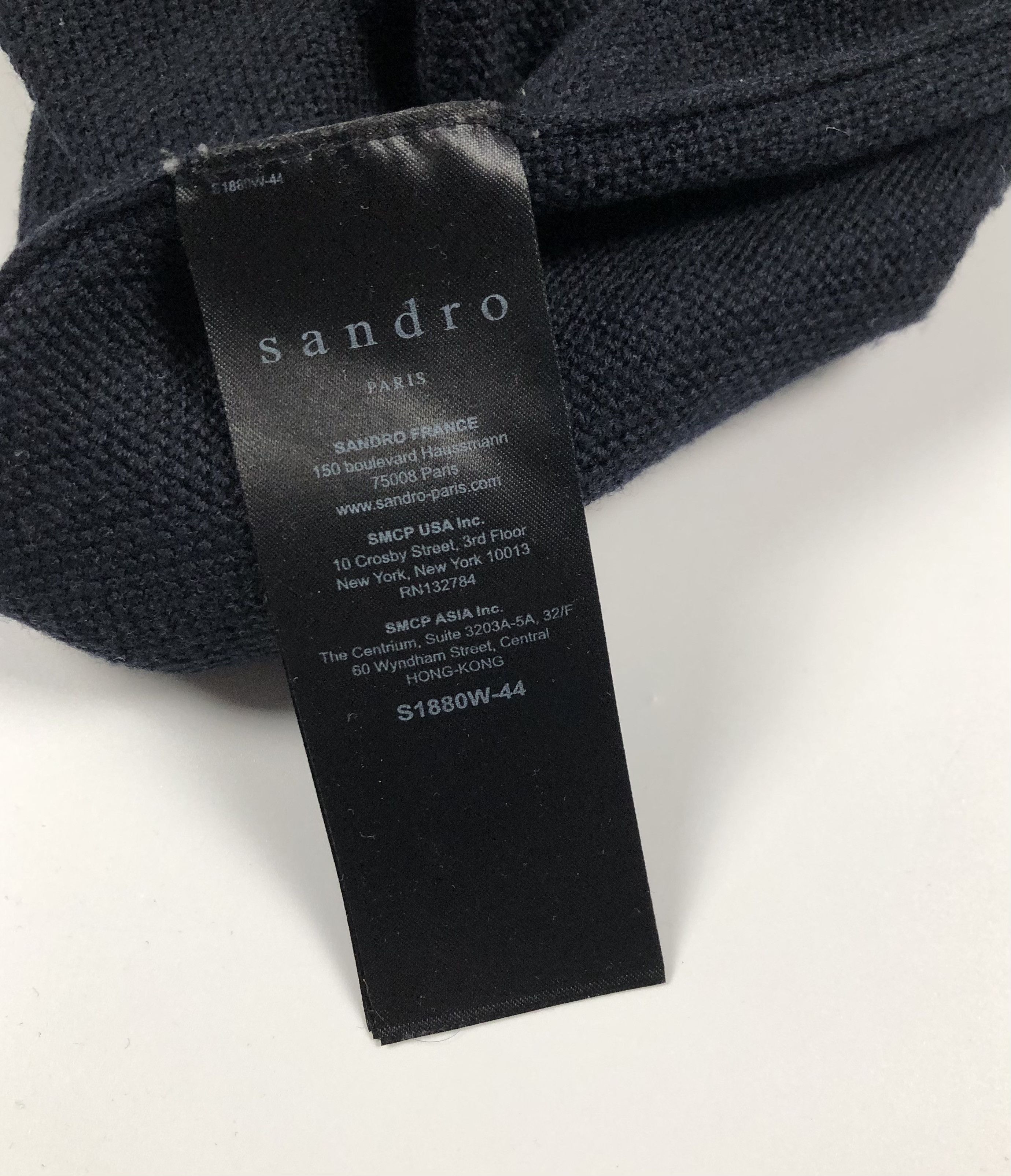 Sandro Sandro Paris Wool Blend Crewneck Jumper Size US S / EU 44-46 / 1 - 6 Thumbnail