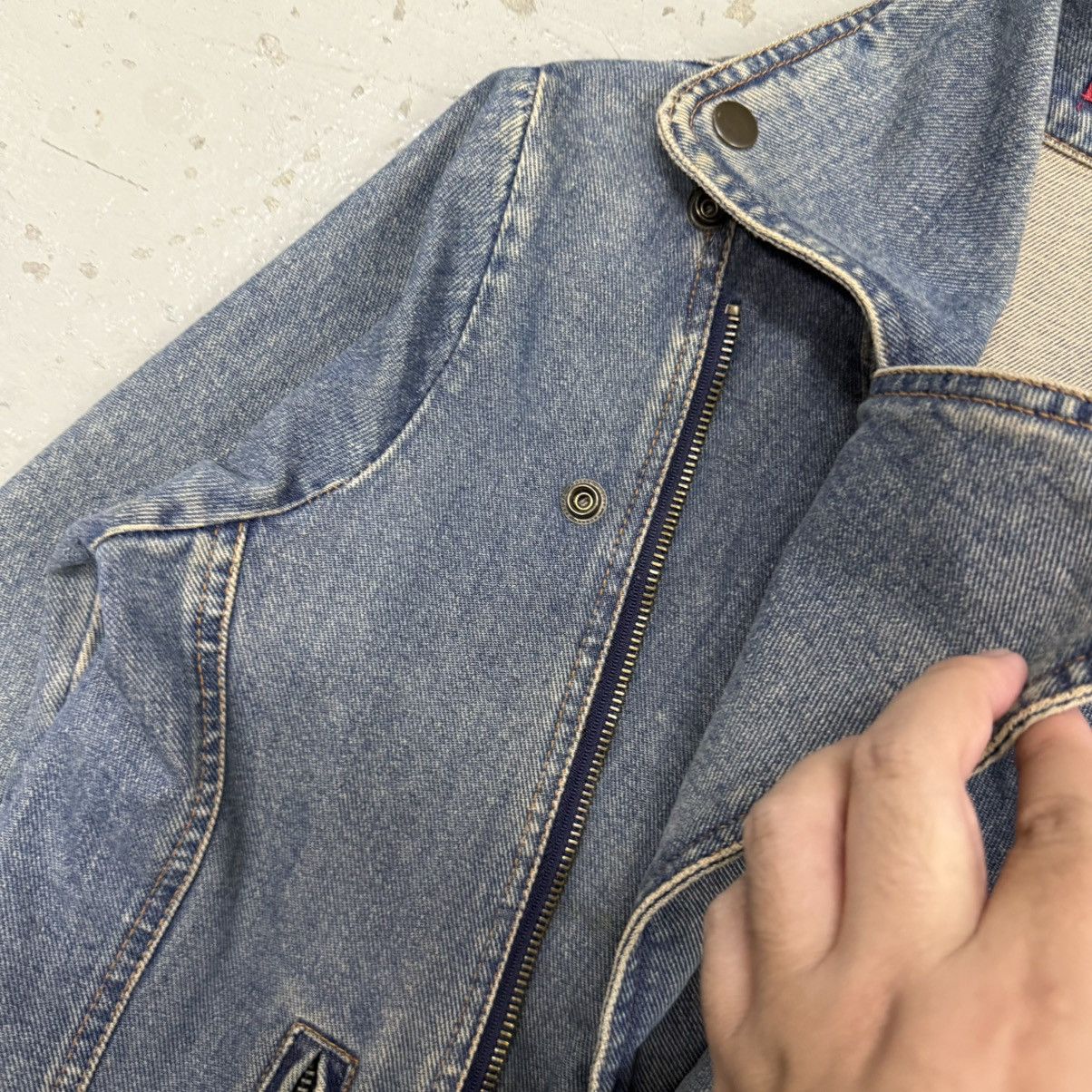 Hysteric Glamour Hysteric Style WinkWink Heavyweight Biker Denim Jacket Size US S / EU 44-46 / 1 - 6 Thumbnail