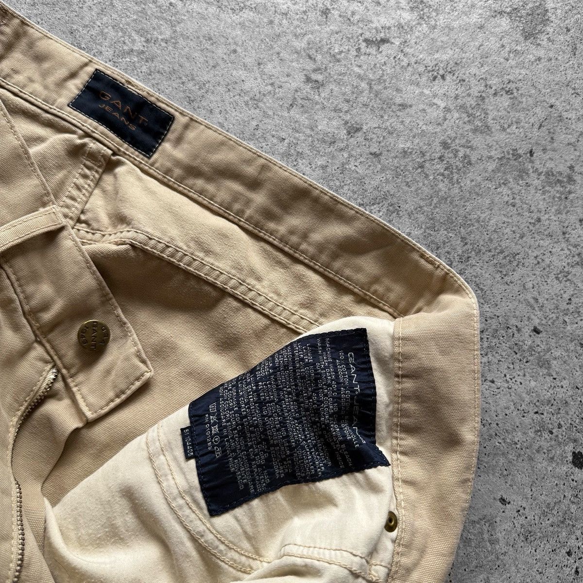 Gant Gant Mens Beige Jeans Pants Classic Straight Casual Trousers Size US 33 - 5 Thumbnail