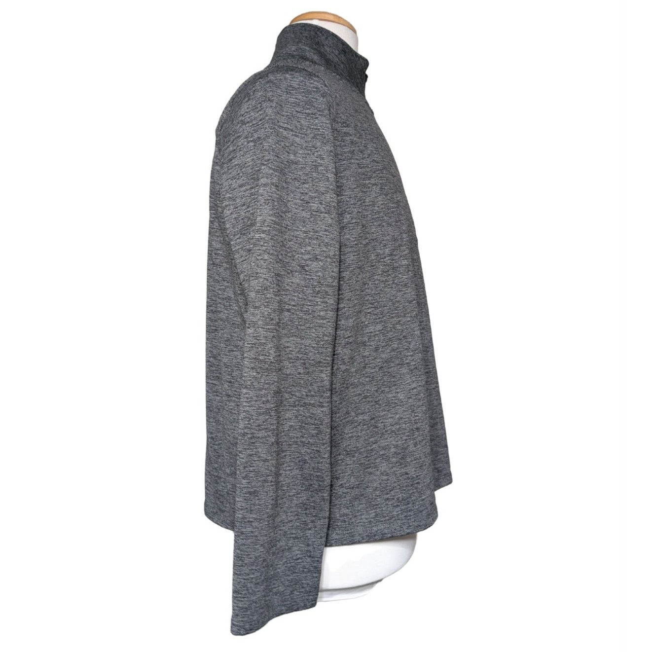 Unknown London Stretch the Rules Gray Quarter Zip Pullover XL Athletic Top Size L / US 10 / IT 46 - 4 Thumbnail