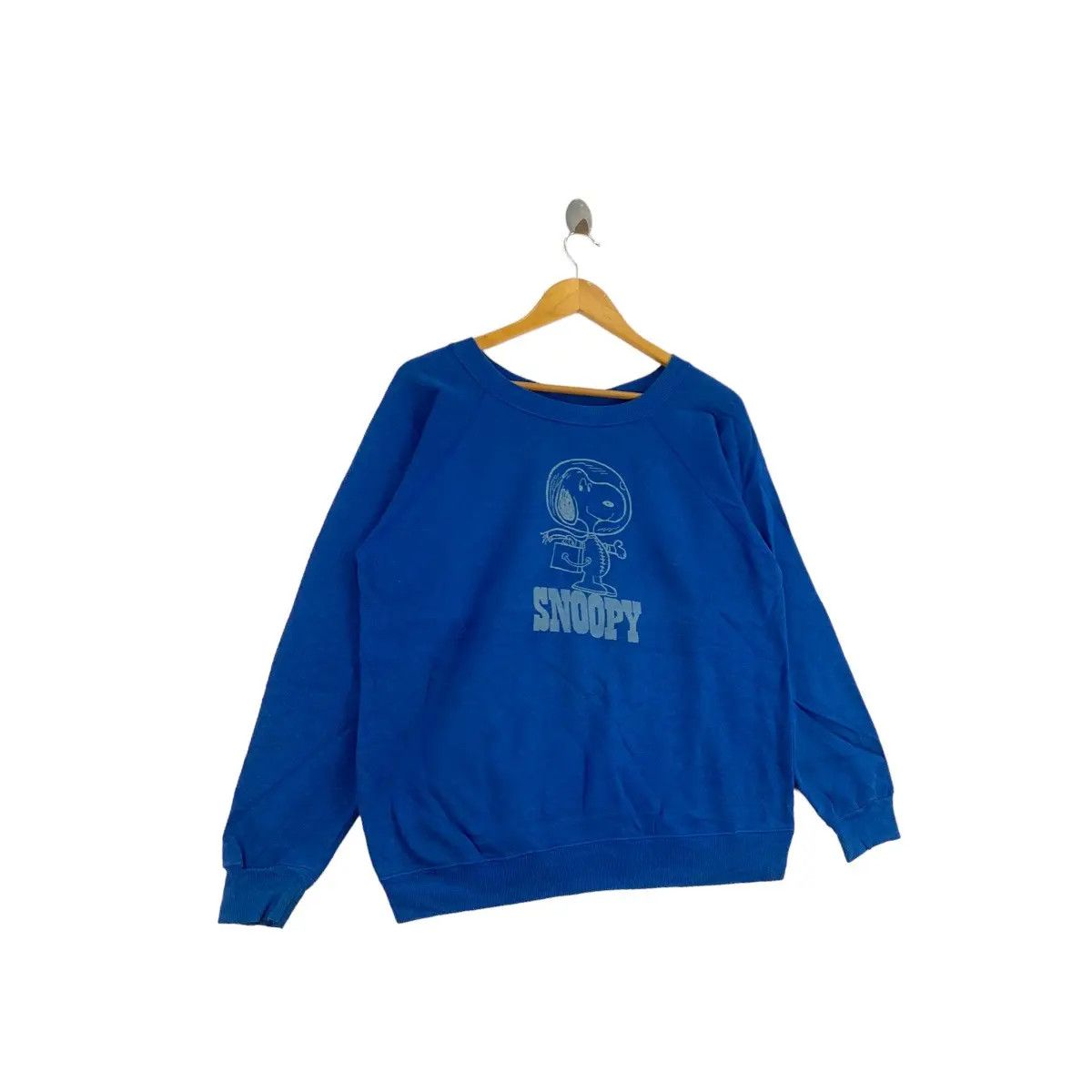 Peanuts Vintage 80s SNOOPY PEANUTS Character Print By Hannes Blue Size US L / EU 52-54 / 3 - 2 Thumbnail